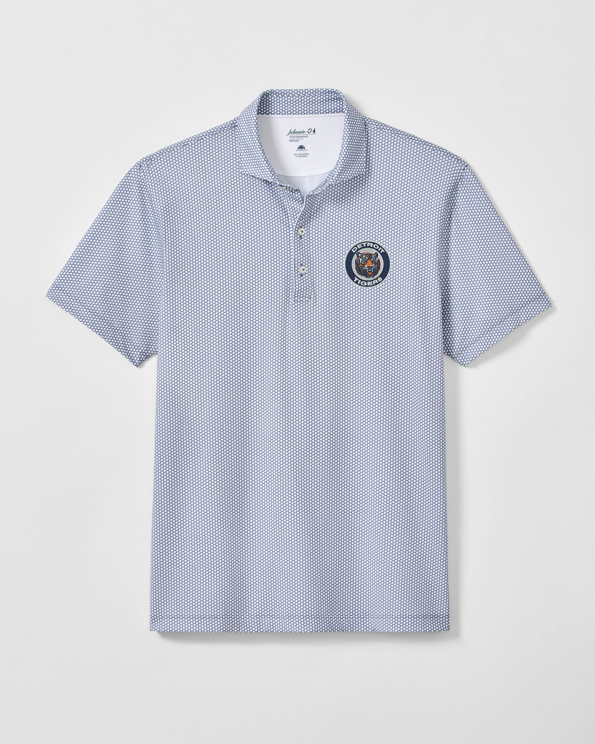 Detroit Tigers Hex Performance Jersey Polo - Cooperstown Logo