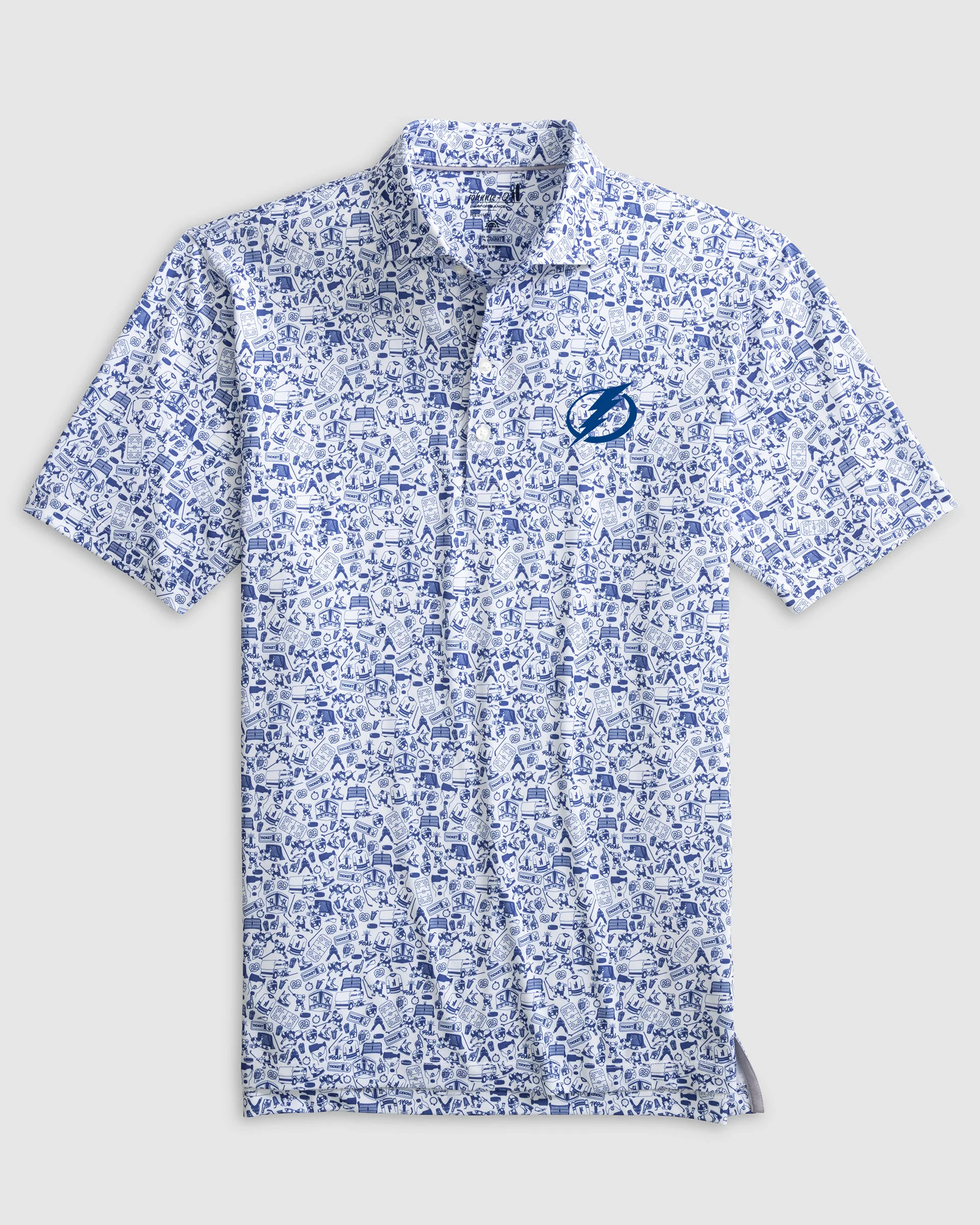 Tampa Bay Lightning Slap Shot Performance Jersey Polo - Image 3