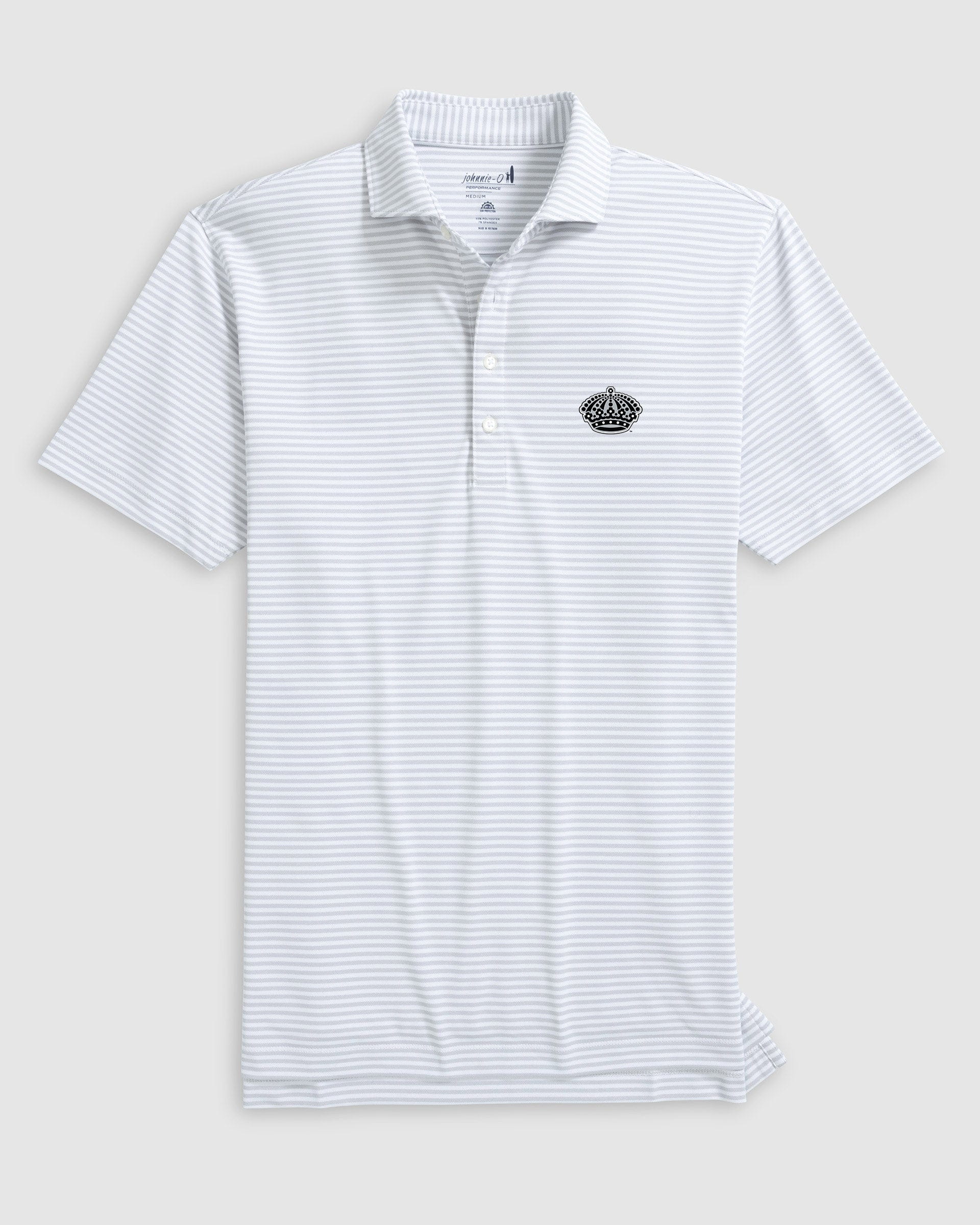Los Angeles Kings Stetsons Striped Performance Mesh Polo - Crown Logo - Image 2