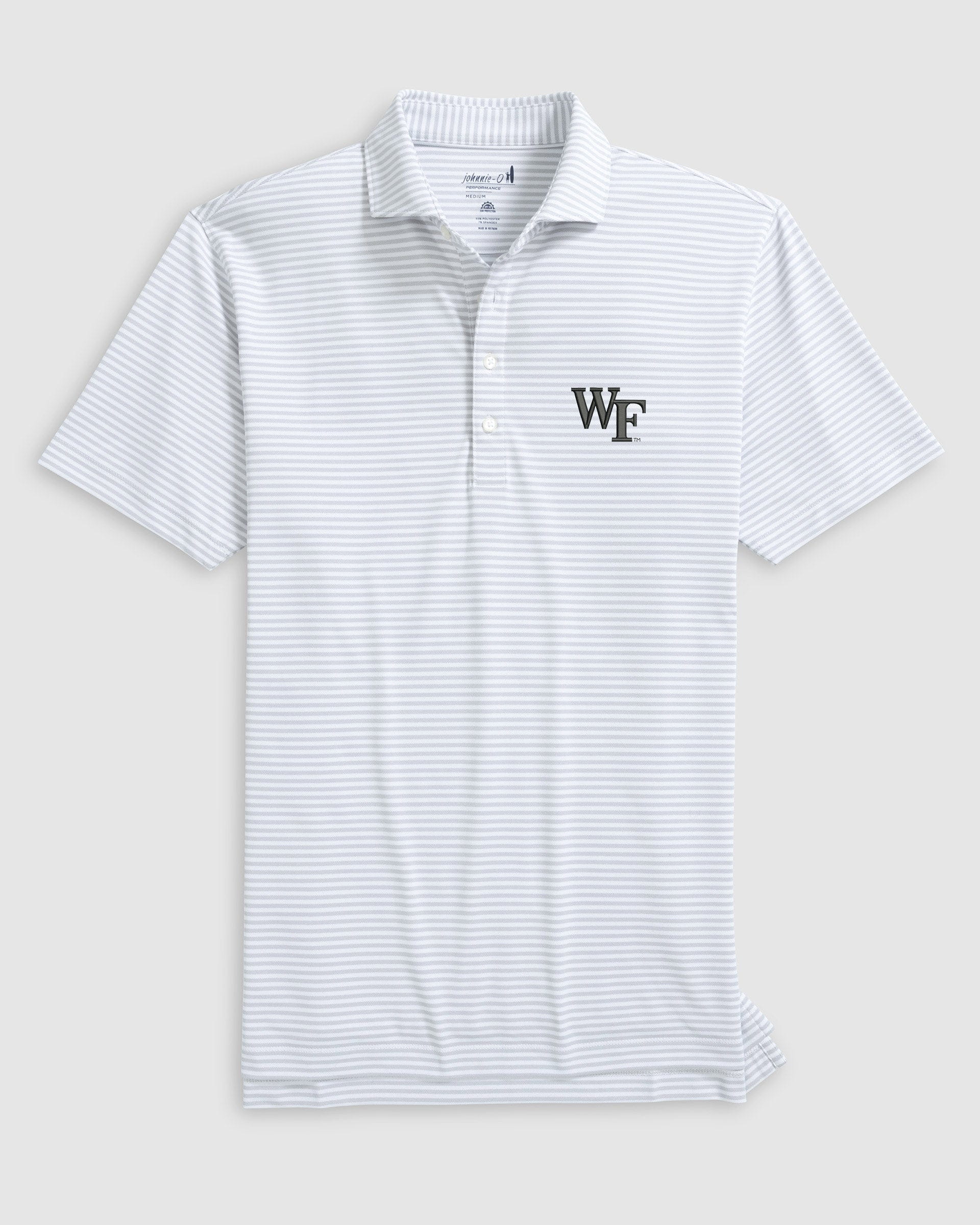 Wake Forest Stetsons Striped Performance Mesh Polo - Image 2
