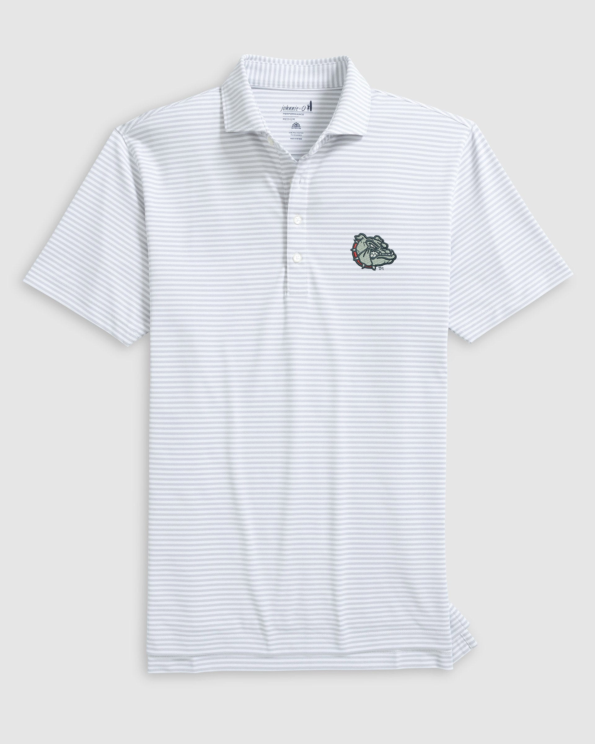 Gonzaga Stetsons Striped Performance Mesh Polo - Image 4