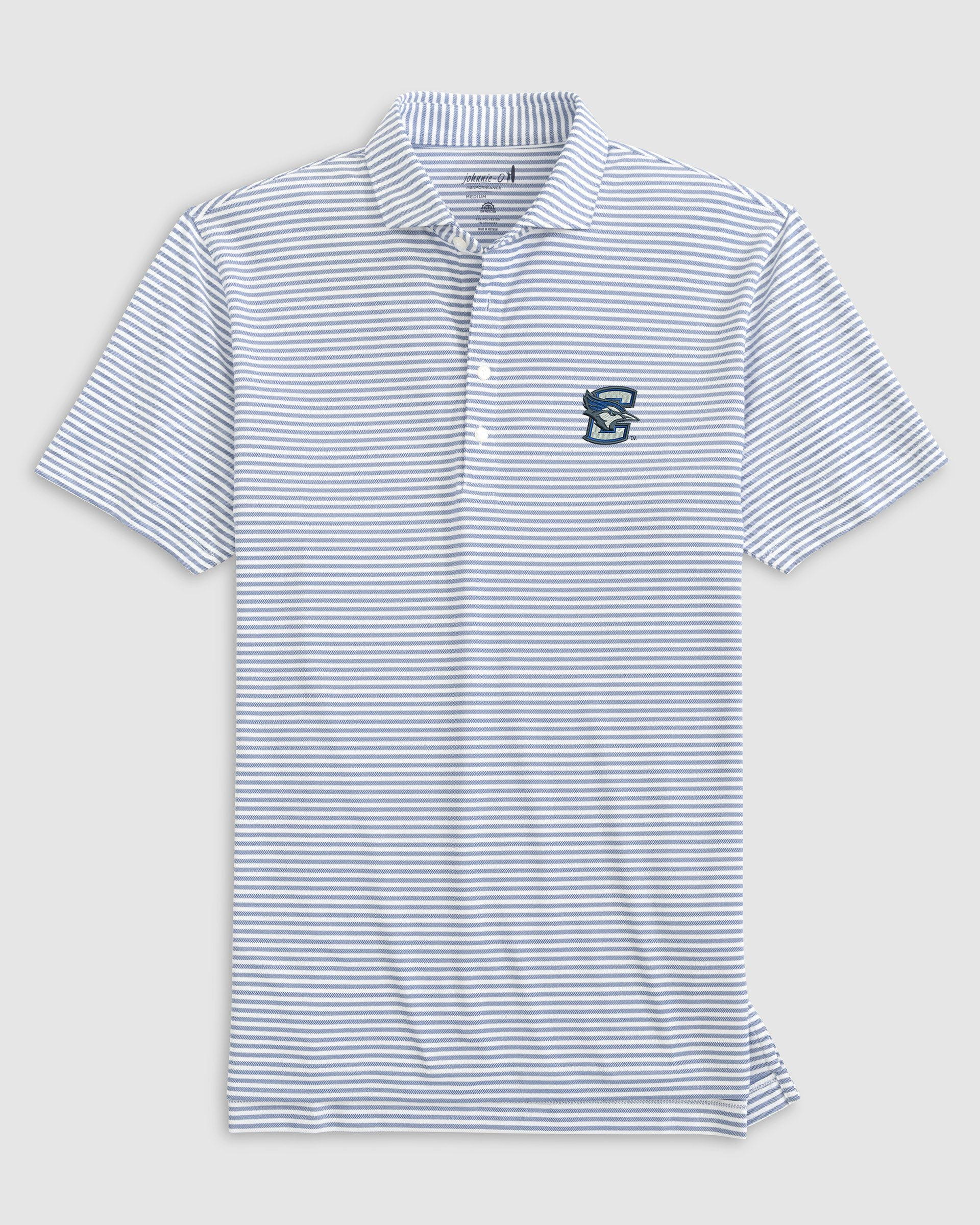 Creighton University Stetsons Striped Performance Mesh Polo - Image 3