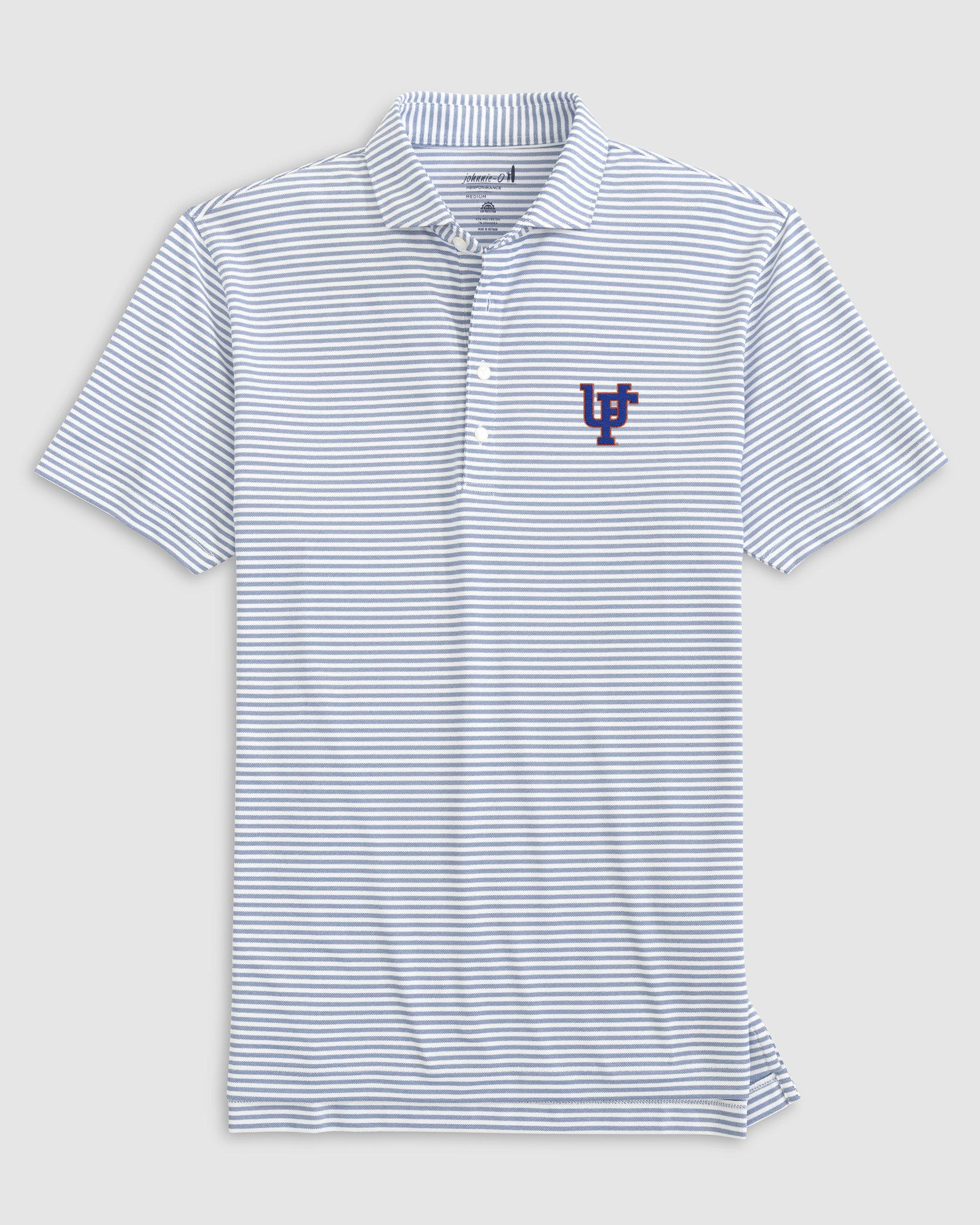 University of Florida Stetsons Striped Performance Mesh Polo - Vault Logo - Image 14