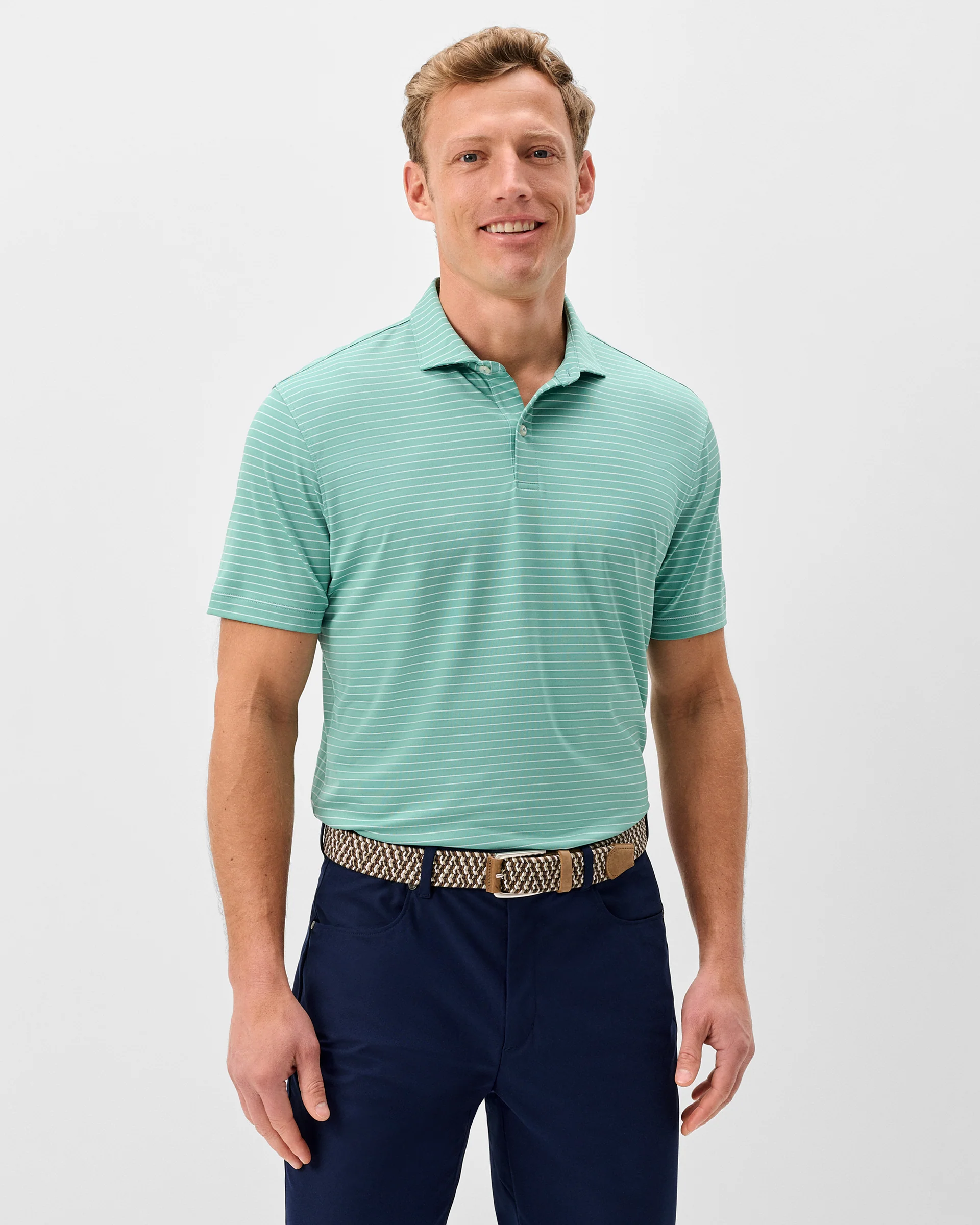 Performance Jersey Polo - Beau Stripe - Image 2