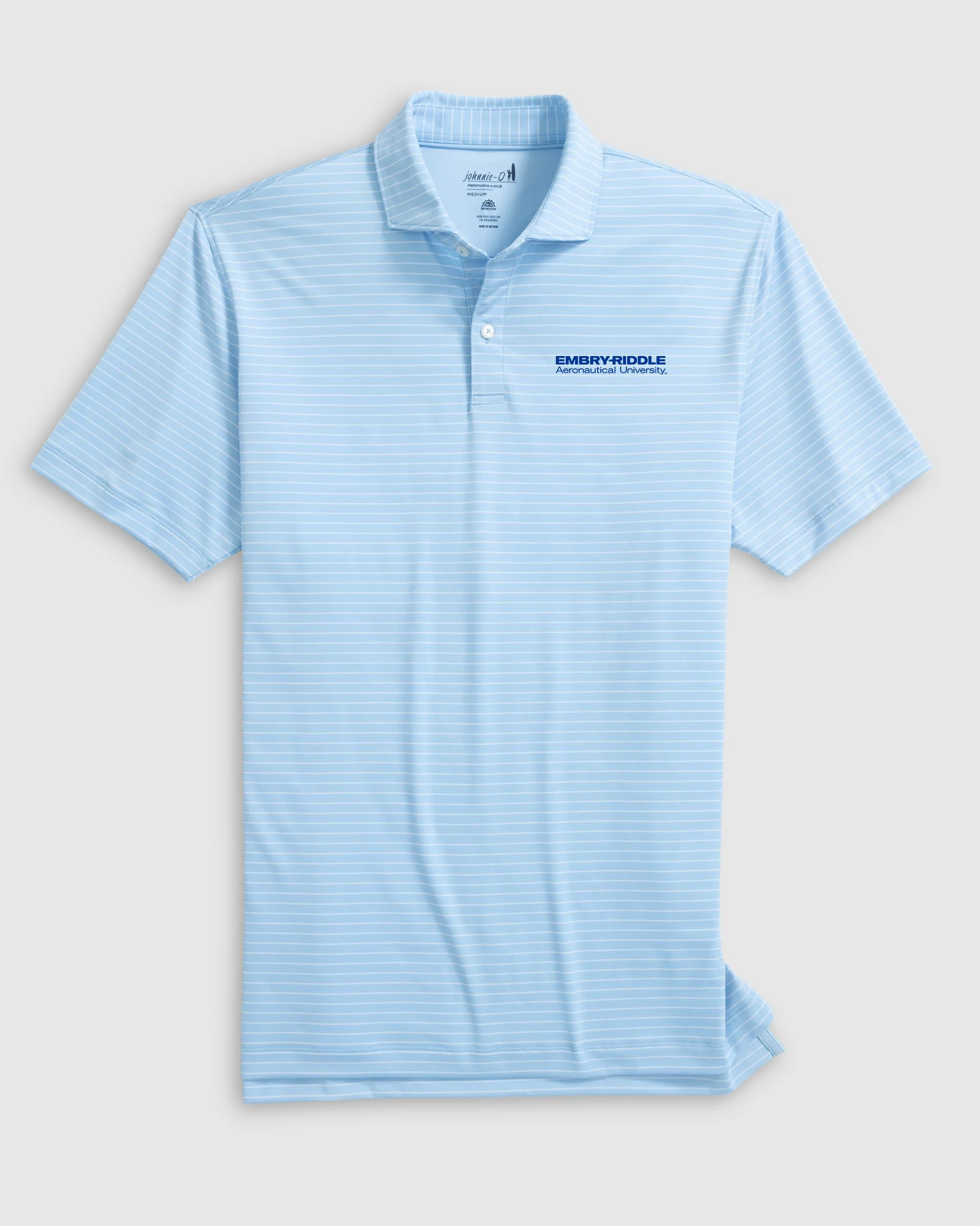 Embry-Riddle Beau Striped Performance Jersey Polo - Image 2