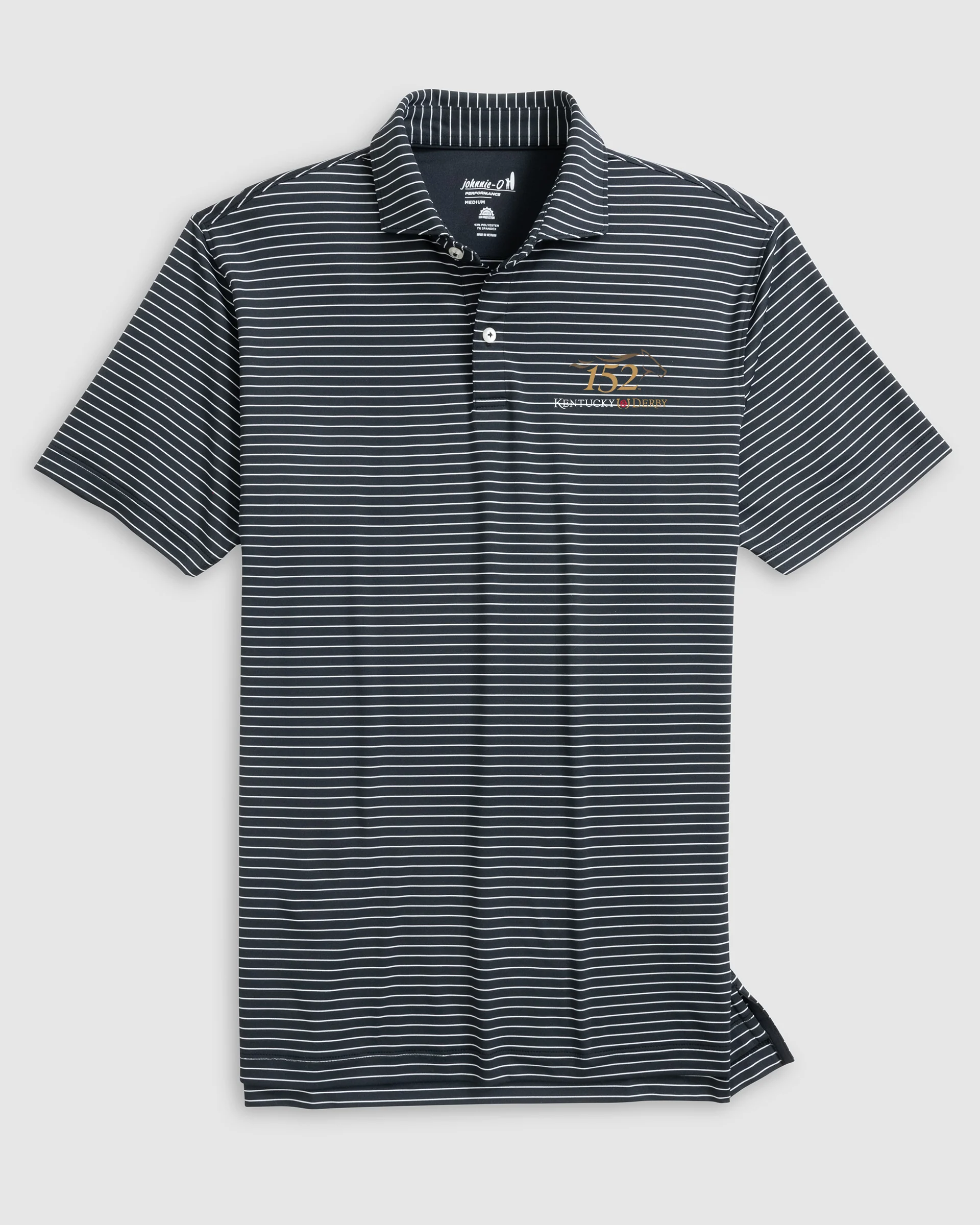 Kentucky Derby Beau Striped Performance Jersey Polo - 152nd Logo - Image 4