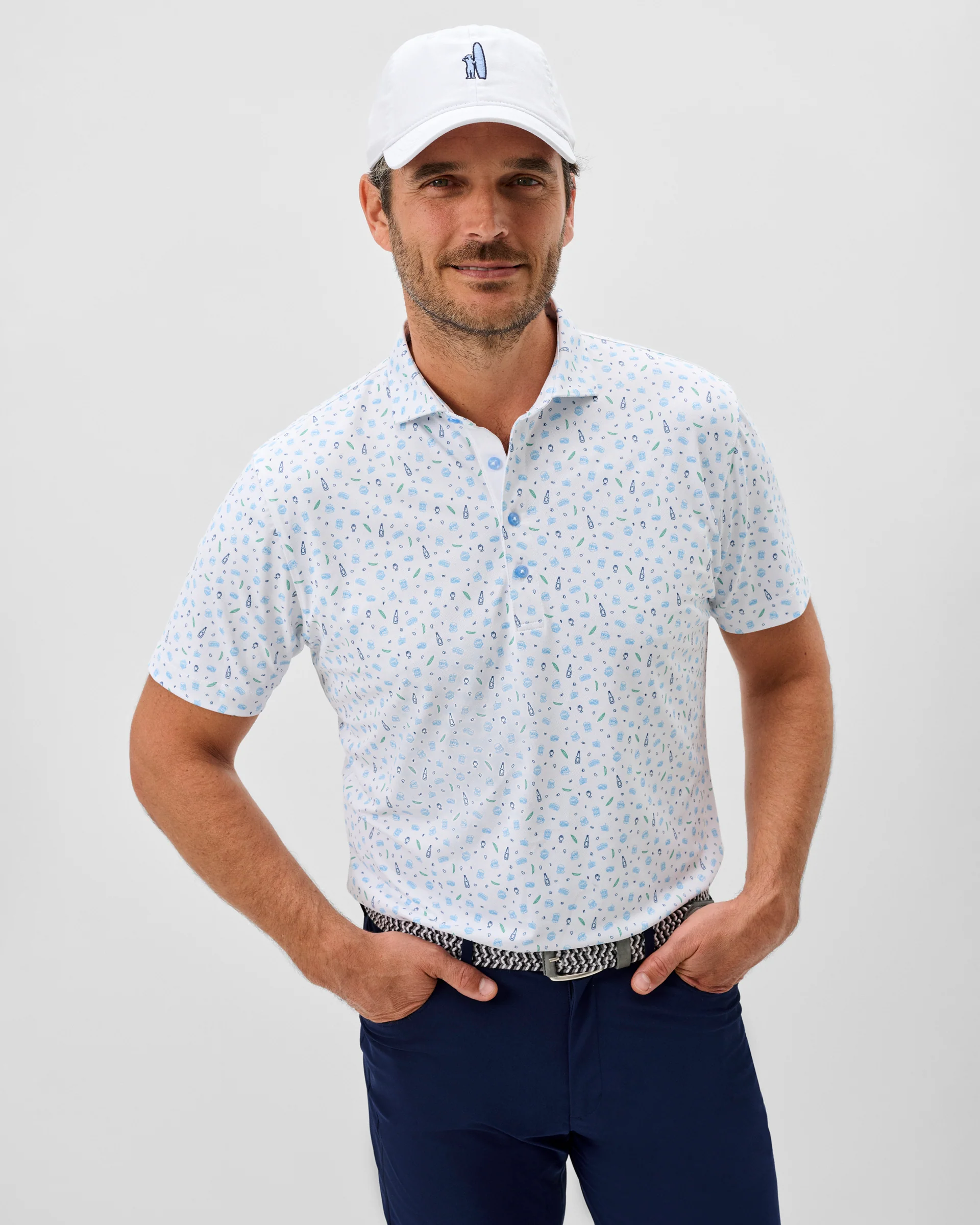 Performance Mesh Polo - Burgers N Beers - Image 2