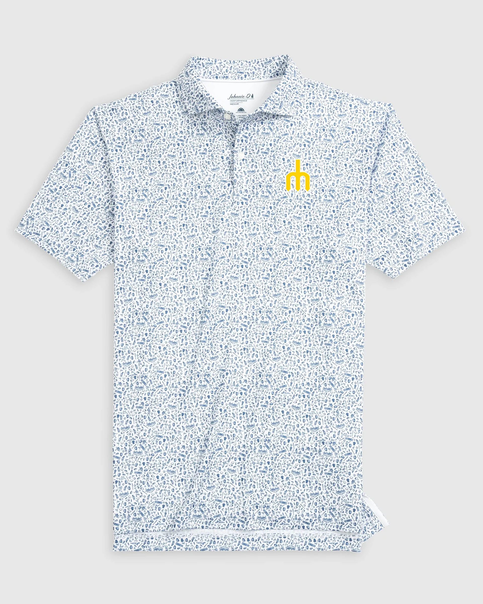 Seattle Mariners Rally Cap Performance Polo - Cooperstown Logo