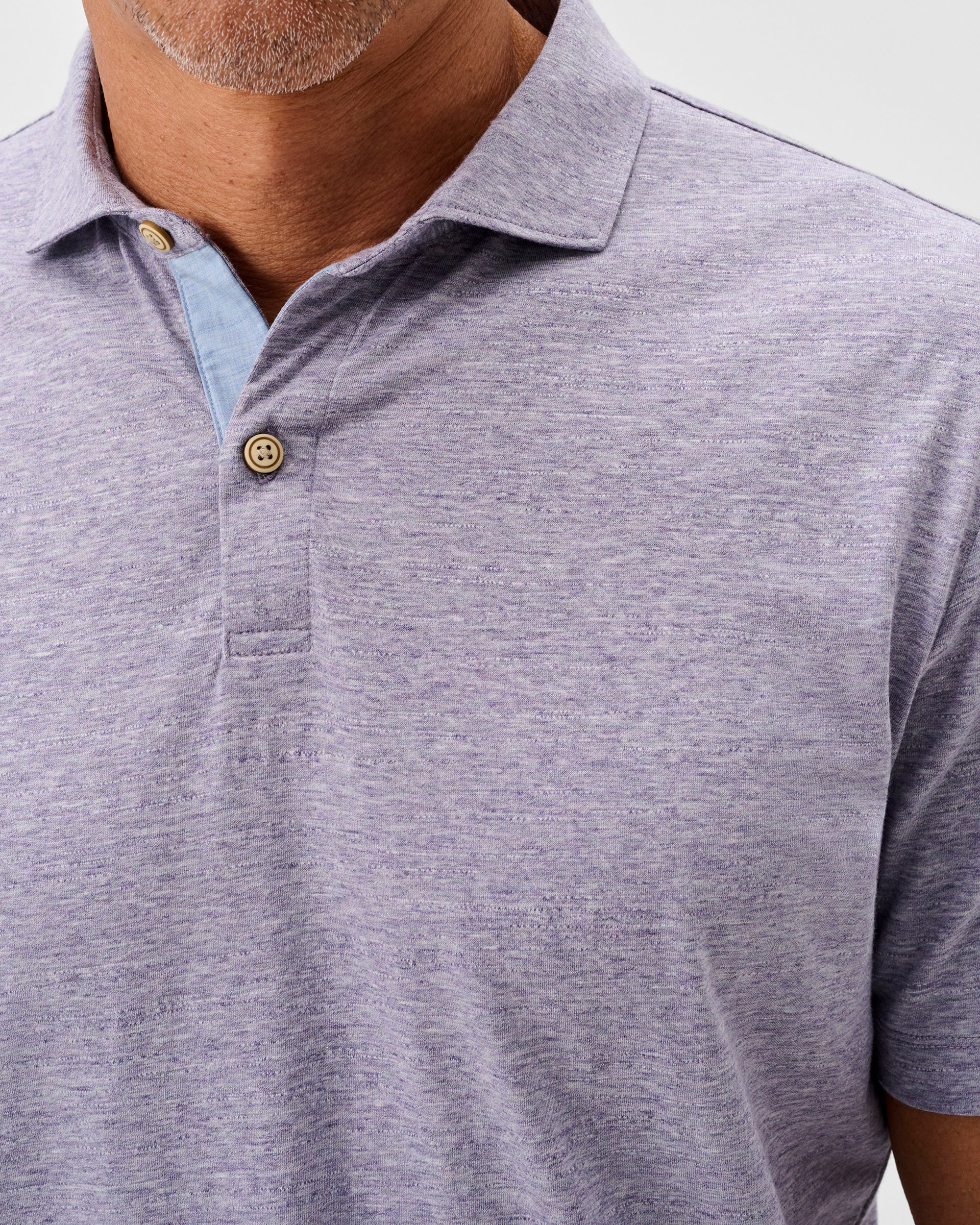 Slub Cotton Blend Polo - Starnes Heathered - Image 2