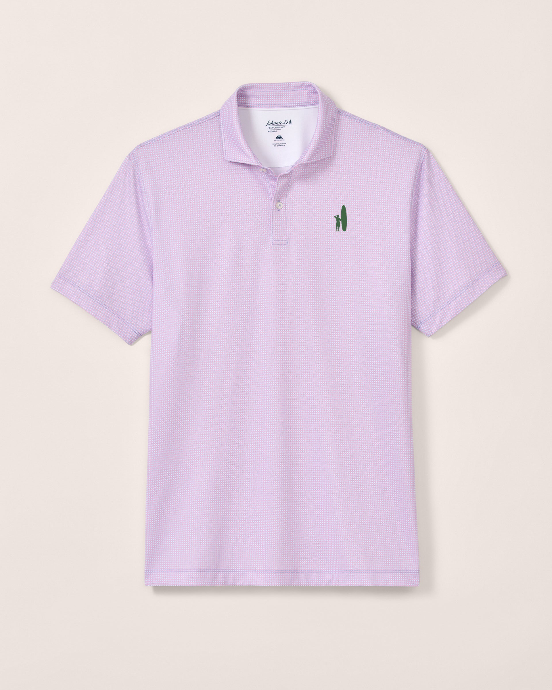 Custom Surfer Logo Performance Jersey Polo - Dot Neat - Image 2