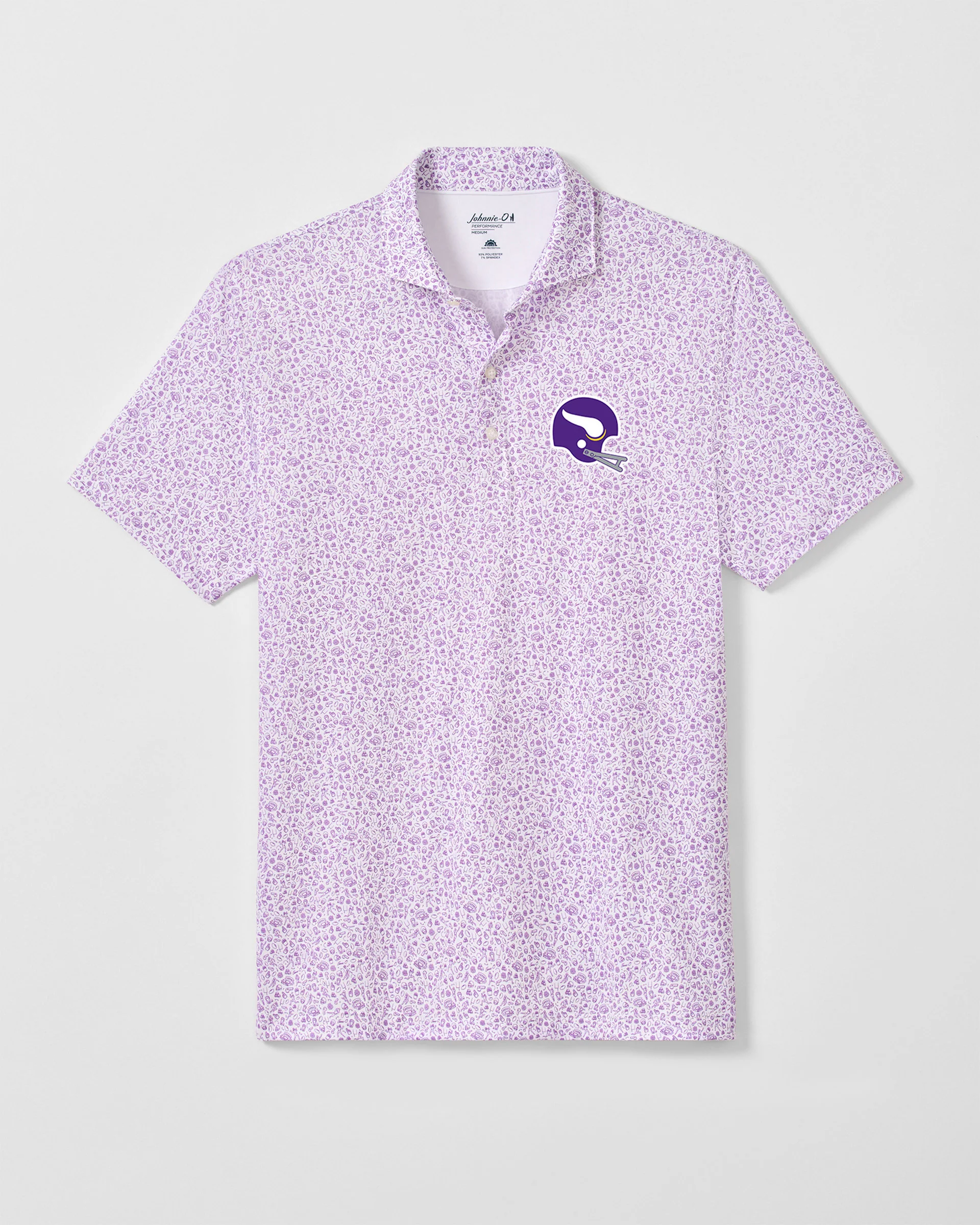 Minnesota Vikings Gridiron Performance Jersey Polo  - Classic Logo - Image 2