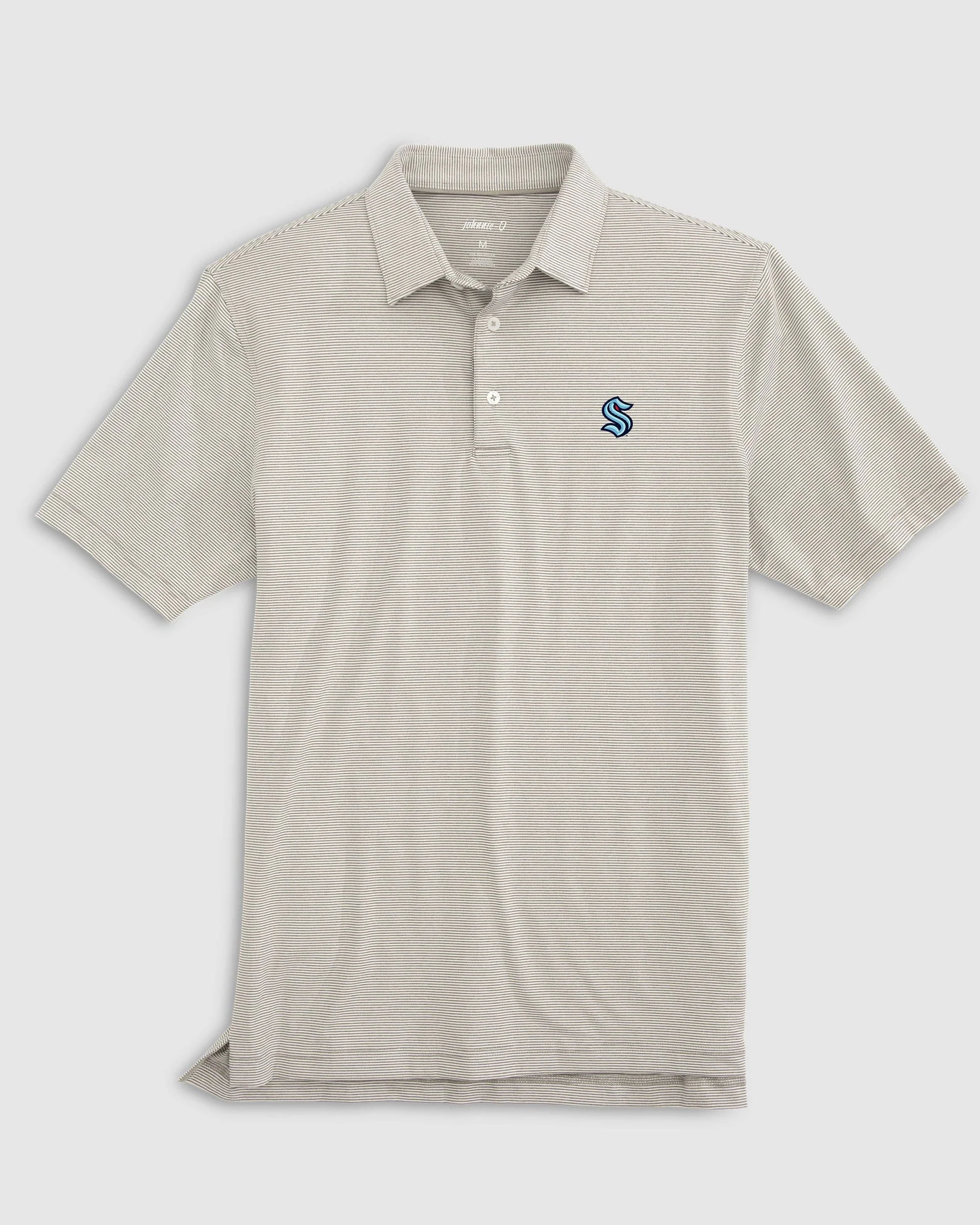 Seattle Kraken Lyndonn Striped Jersey Performance Polo - Image 3