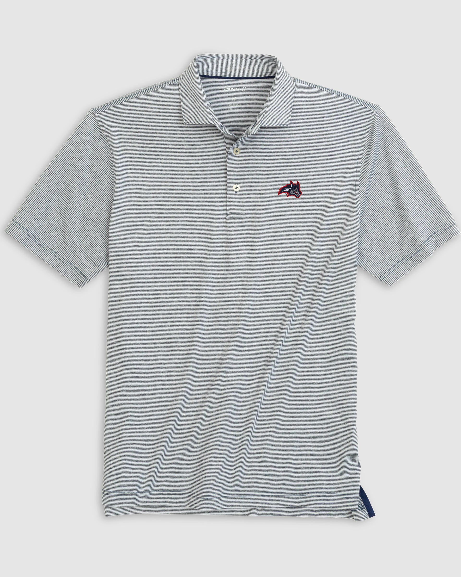 Stony Brook Lyndonn Striped Jersey Performance Polo