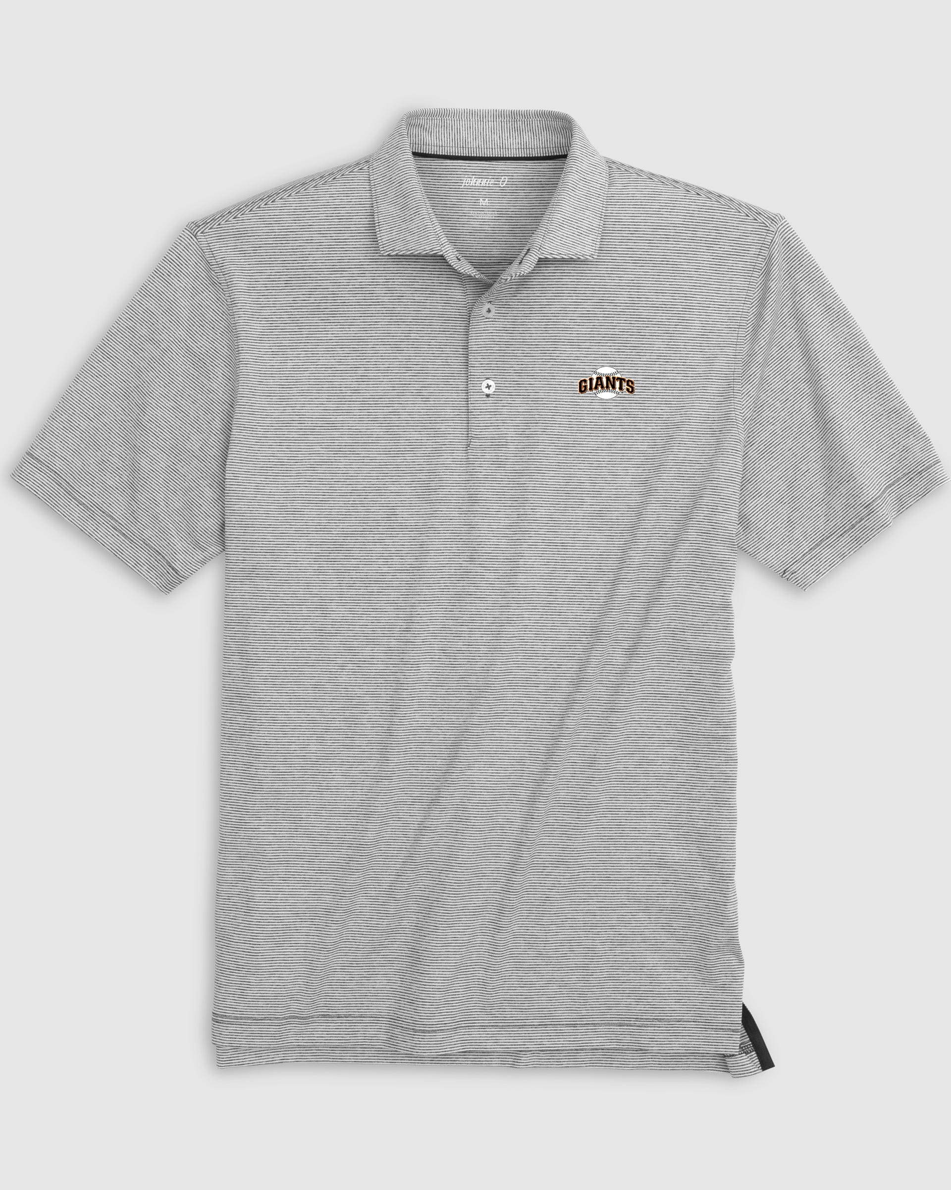 San Francisco Giants Lyndonn Striped Jersey Performance Polo - Cooperstown Logo
