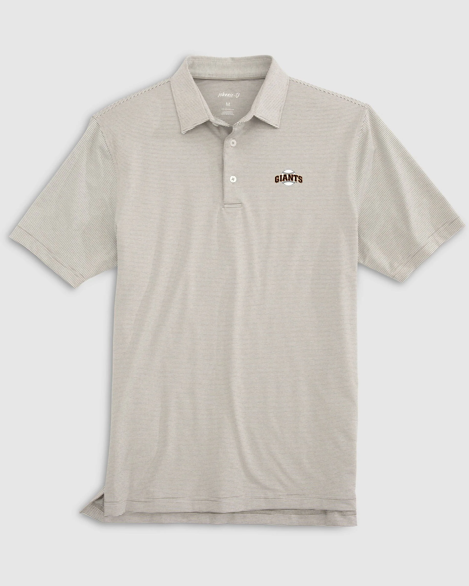 San Francisco Giants Lyndonn Striped Jersey Performance Polo - Cooperstown Logo - Image 2