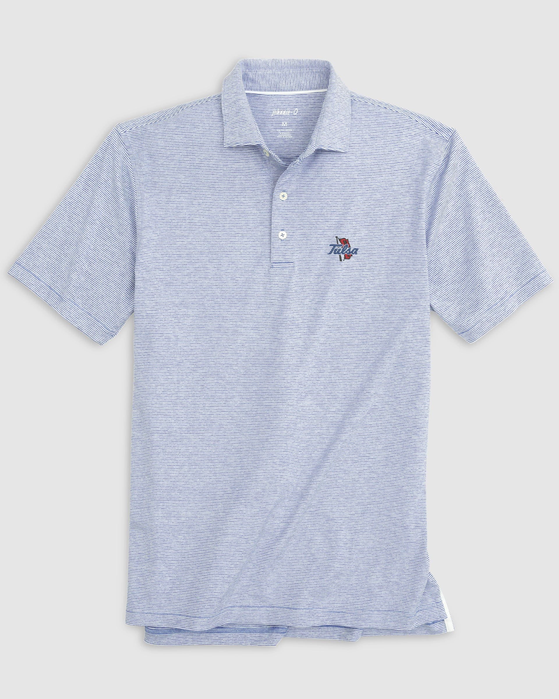 Tulsa Lyndonn Striped Jersey Performance Polo - Image 3