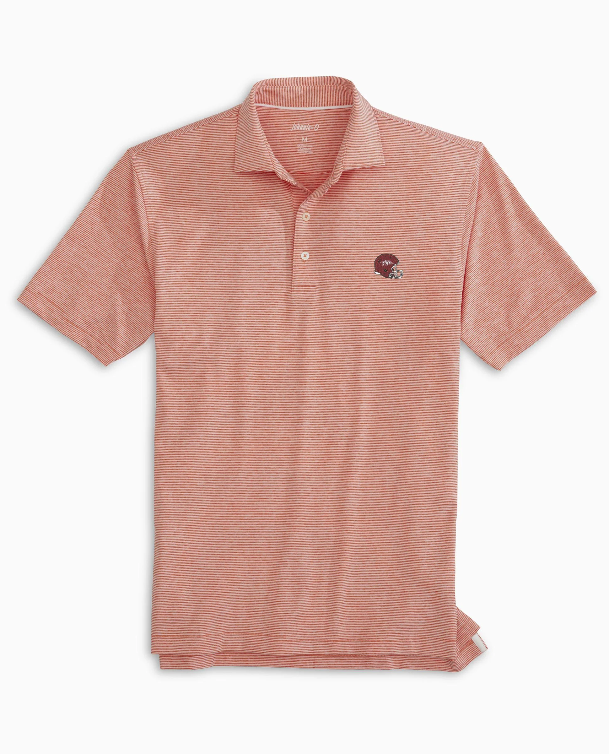 University of Arkansas Lyndonn Striped Jersey Performance Polo - Helmet Logo - Image 4