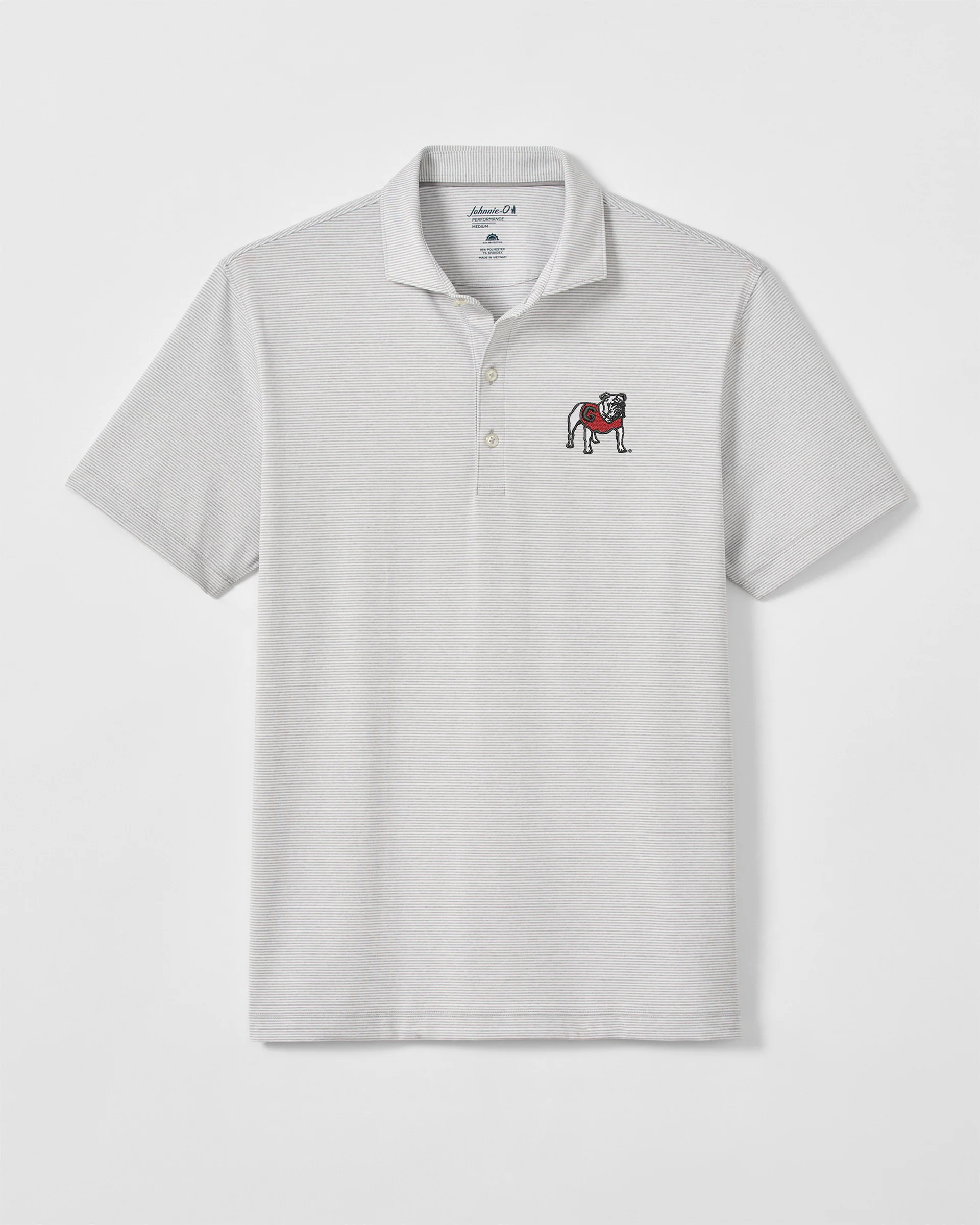 Georgia Lyndon Striped Jersey Performance Polo