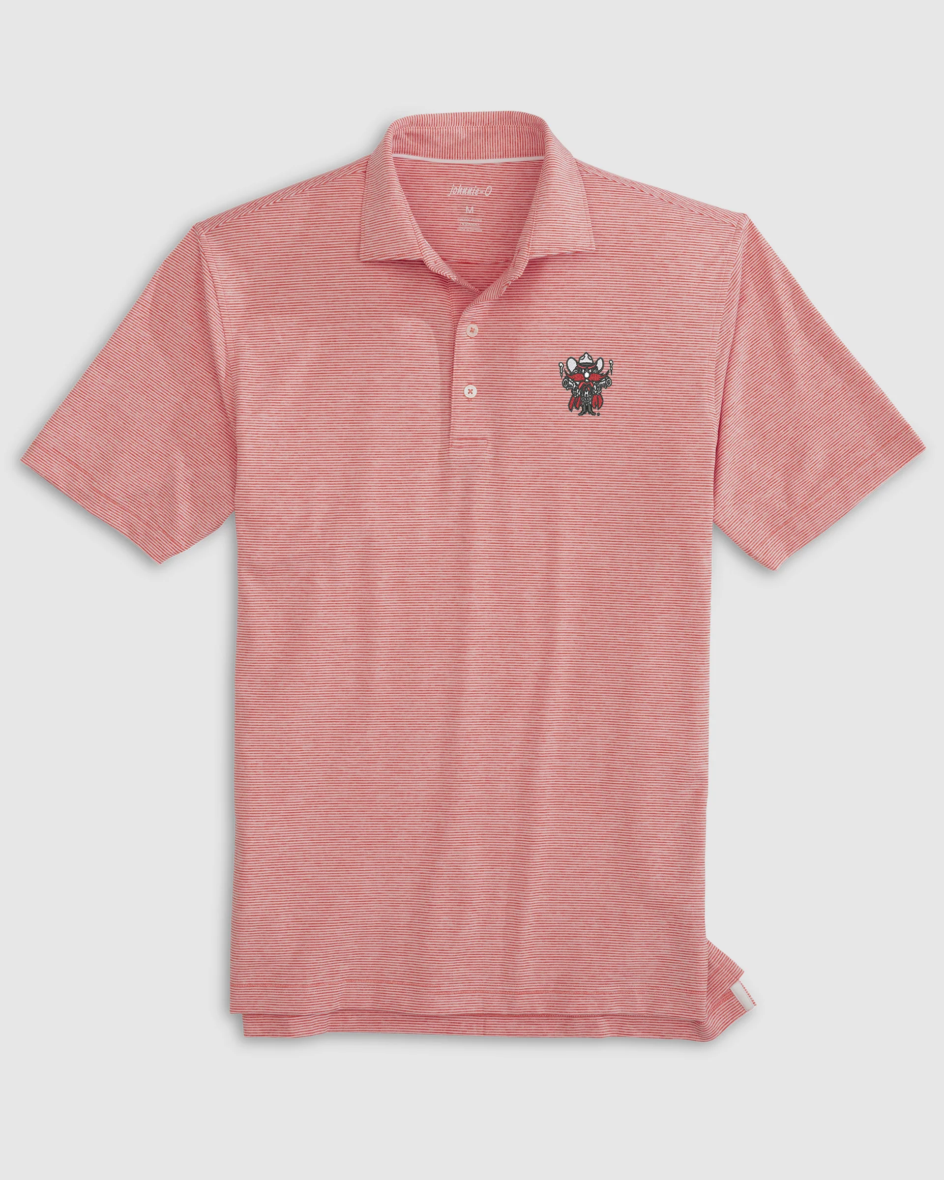 Texas Tech Lyndonn Striped Performance Jersey Polo - Red Raider Logo - Image 5