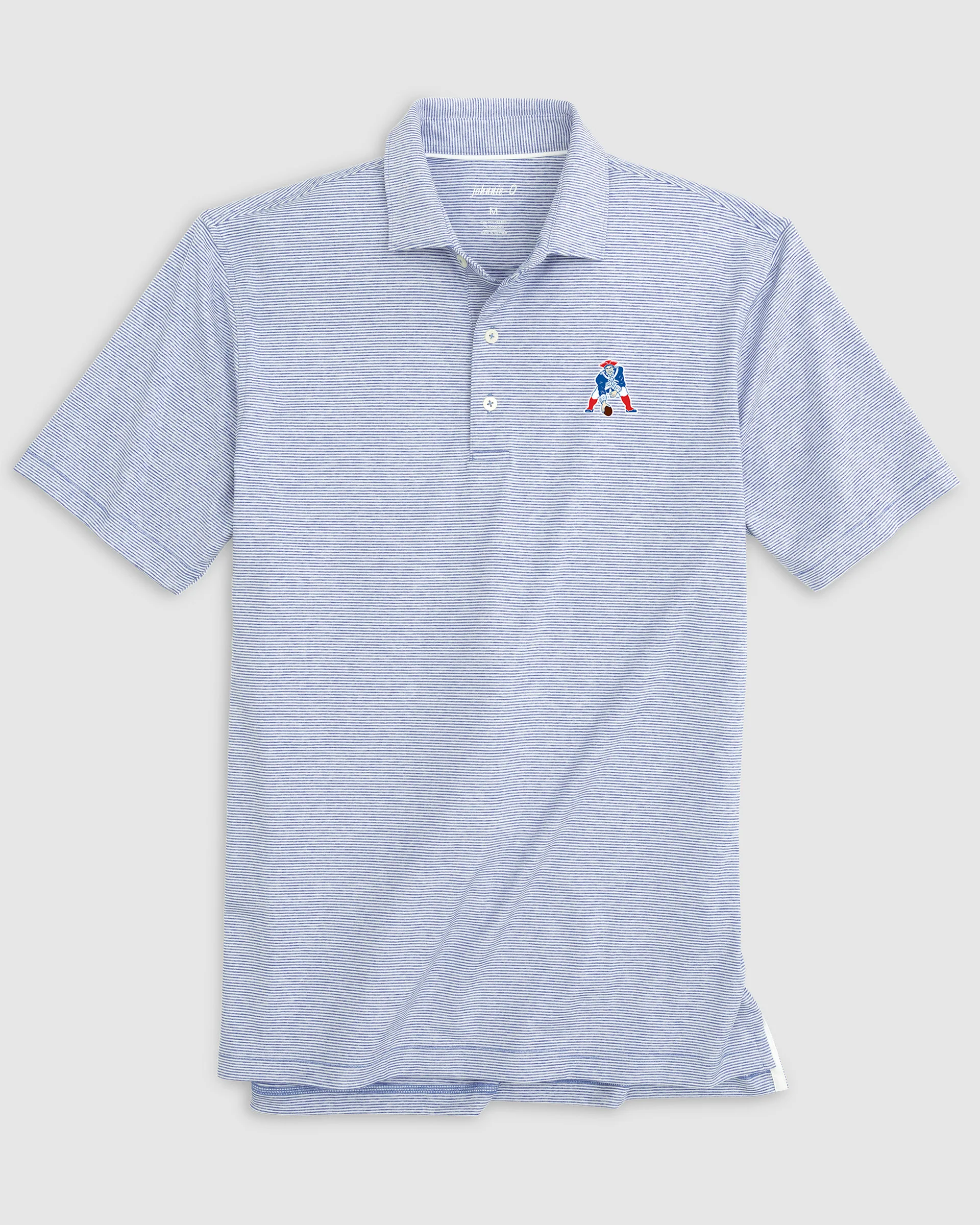 New England Patriots Lyndonn Striped Performance Jersey Polo - Classic Logo - Image 3