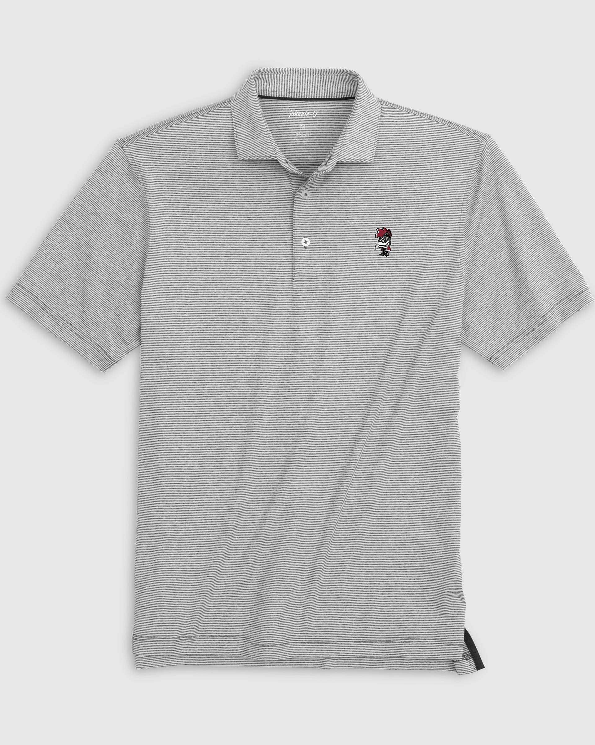 South Carolina Lyndonn Striped Jersey Performance Polo - Vault Logo