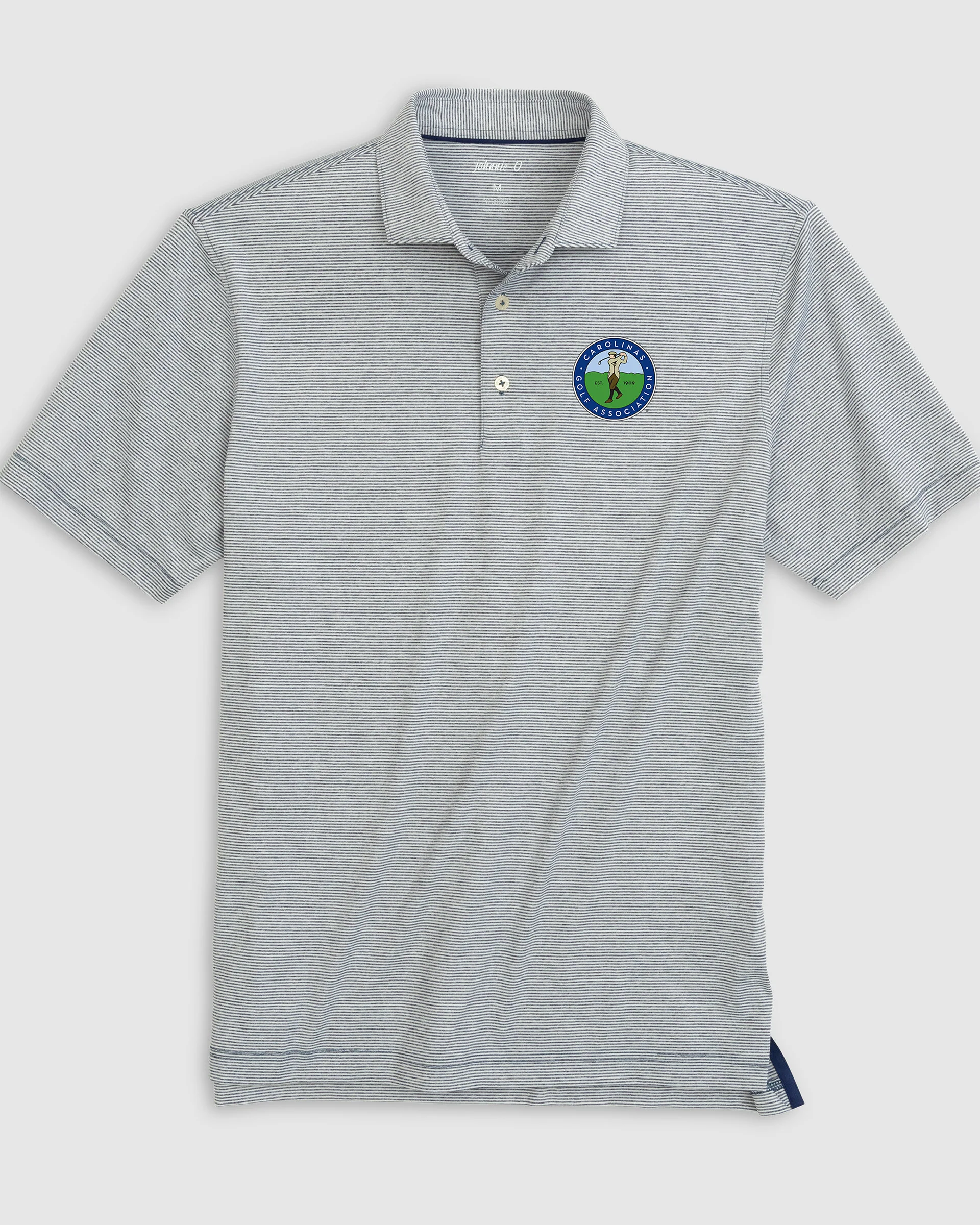 Carolinas Golf Association Lyndonn Striped Performance Jersey Polo