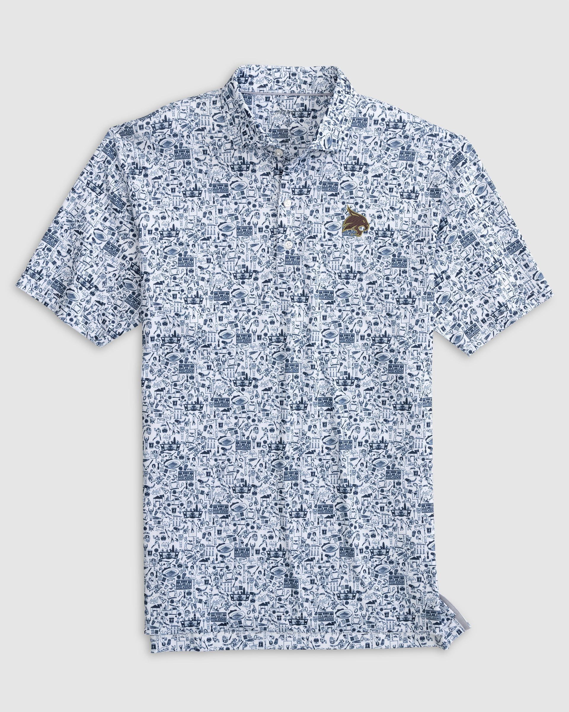 Texas State Tailgater Printed Jersey Performance Polo