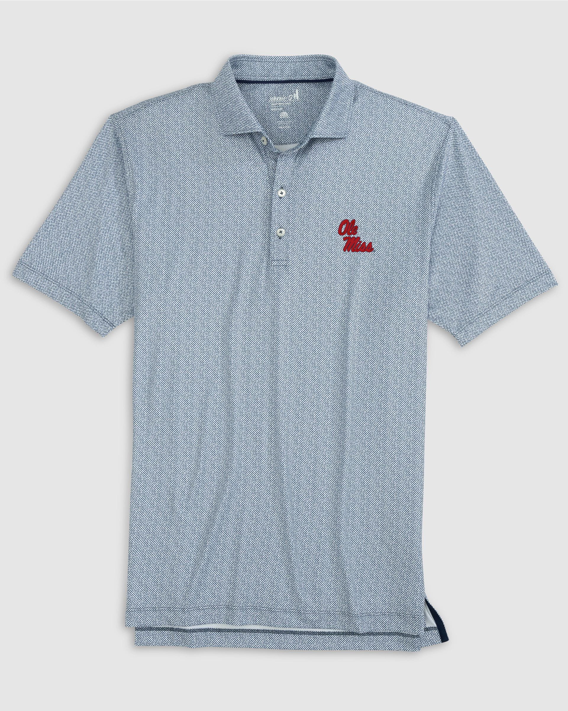 Ole Miss Hinson Jersey Performance Polo - Stacked Logo - Image 2