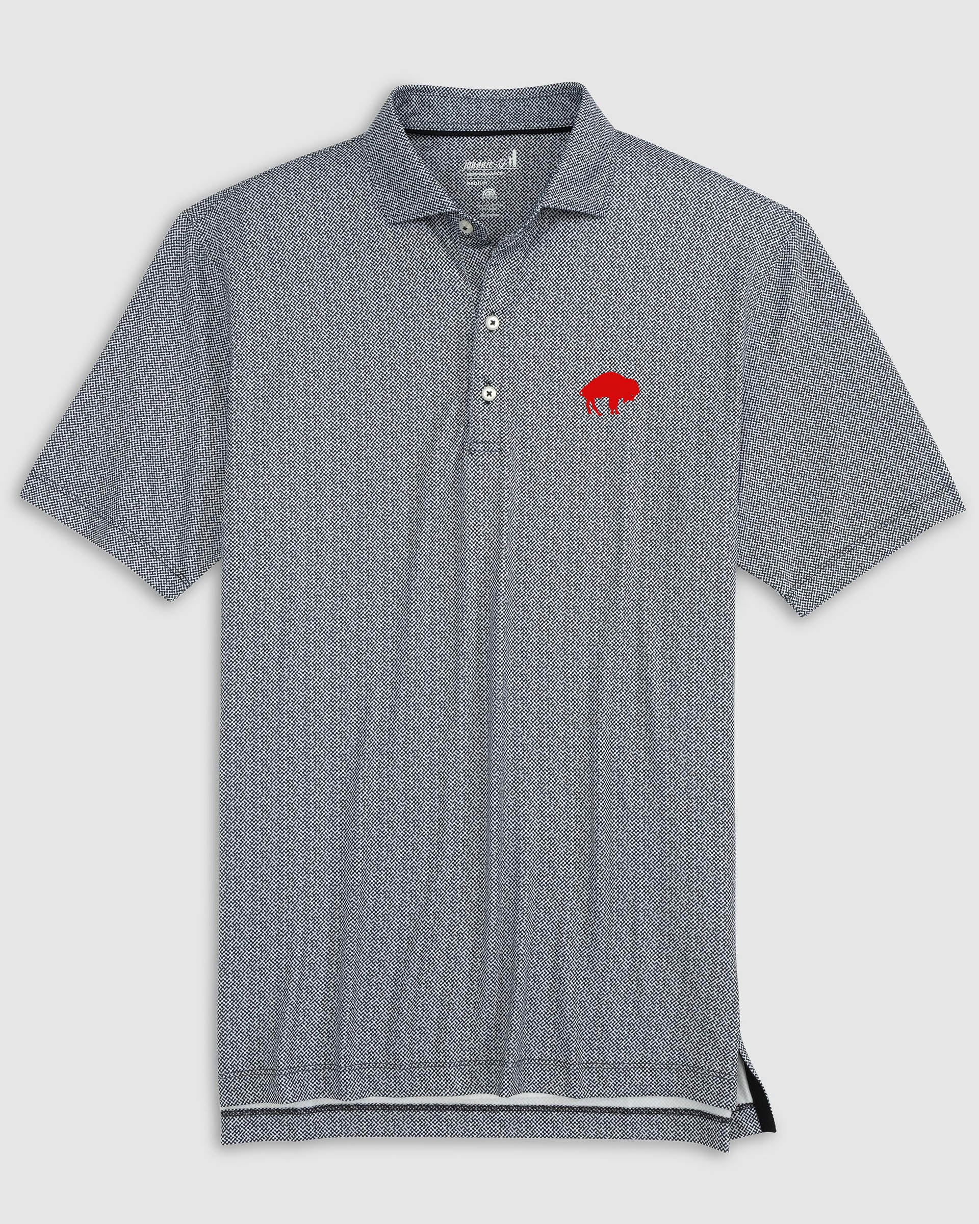 Buffalo Bills Hinson Performance Jersey Polo - Classic Logo - Image 2