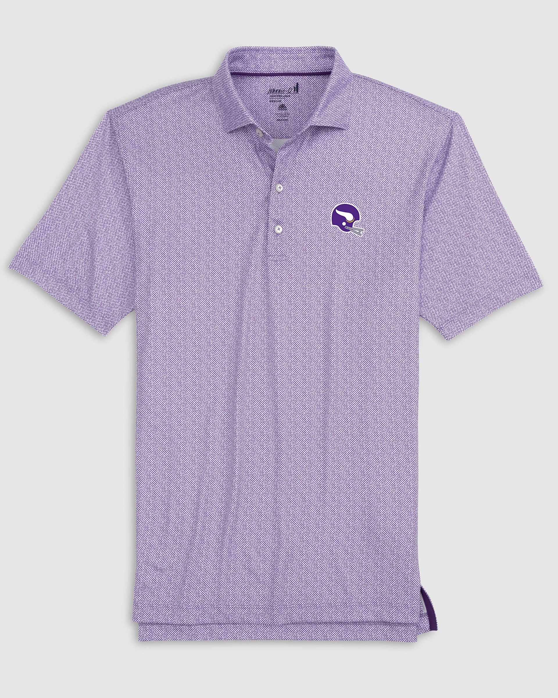 Minnesota Vikings Hinson Performance Jersey Polo - Classic Logo - Image 2
