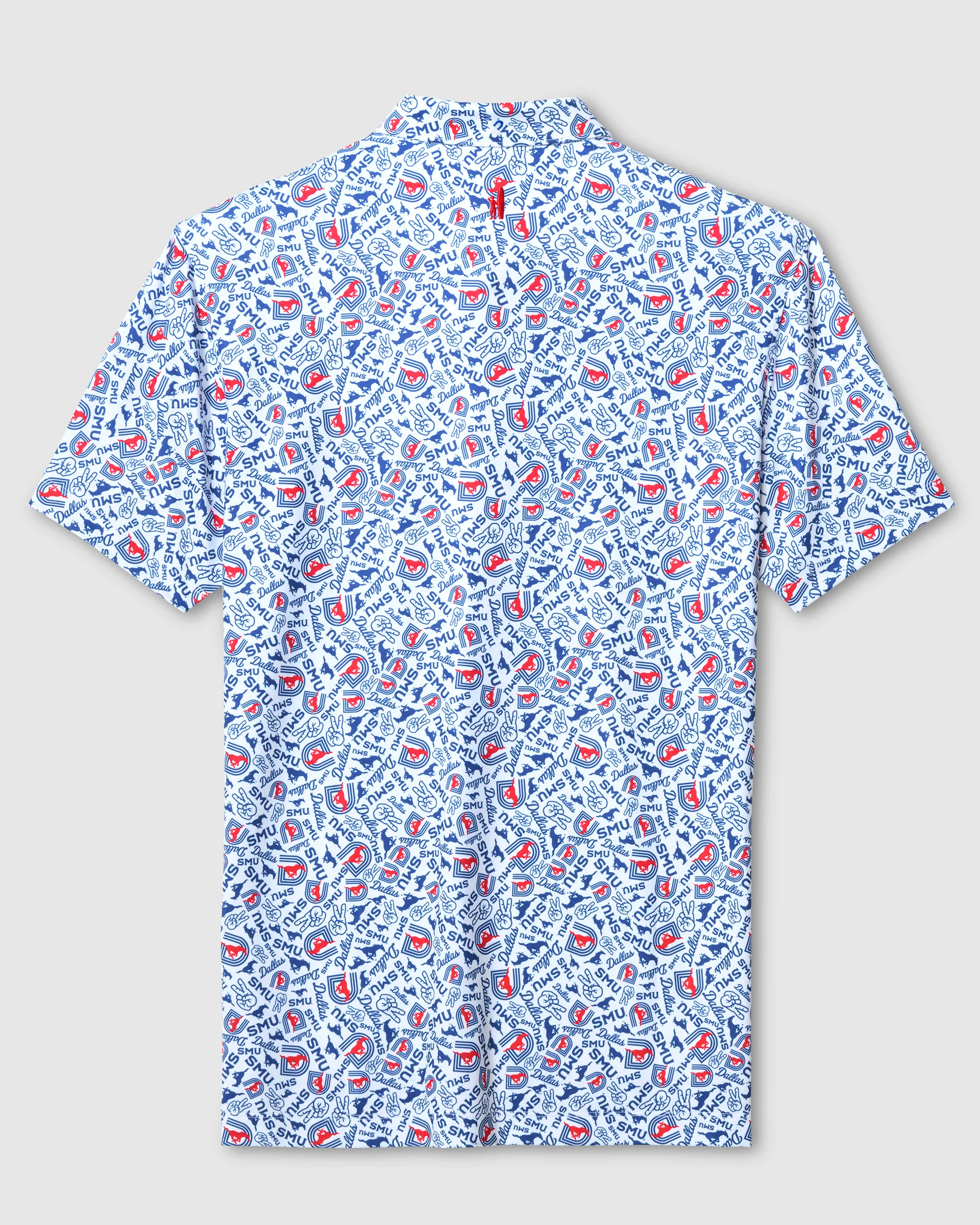 Southern Methodist University Galvin Performance Jersey Printed Polo - Image 2