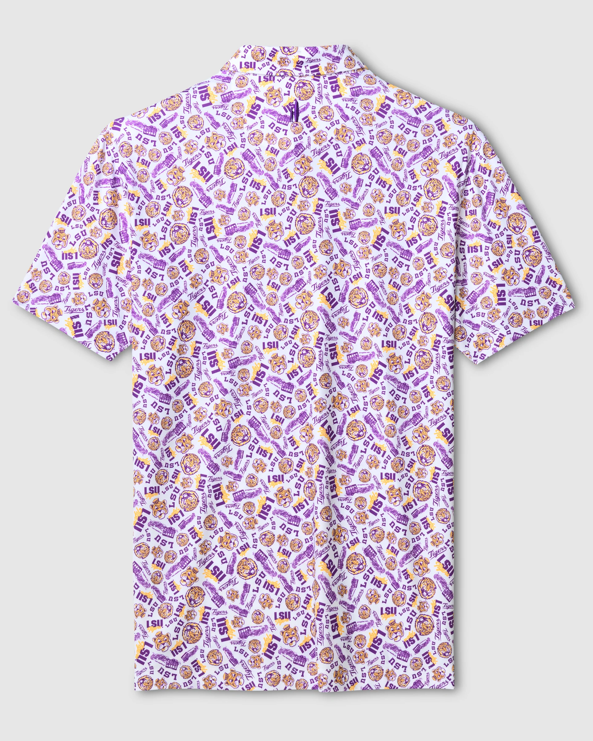 Louisiana State University Galvin Performance Jersey Printed Polo - Image 2