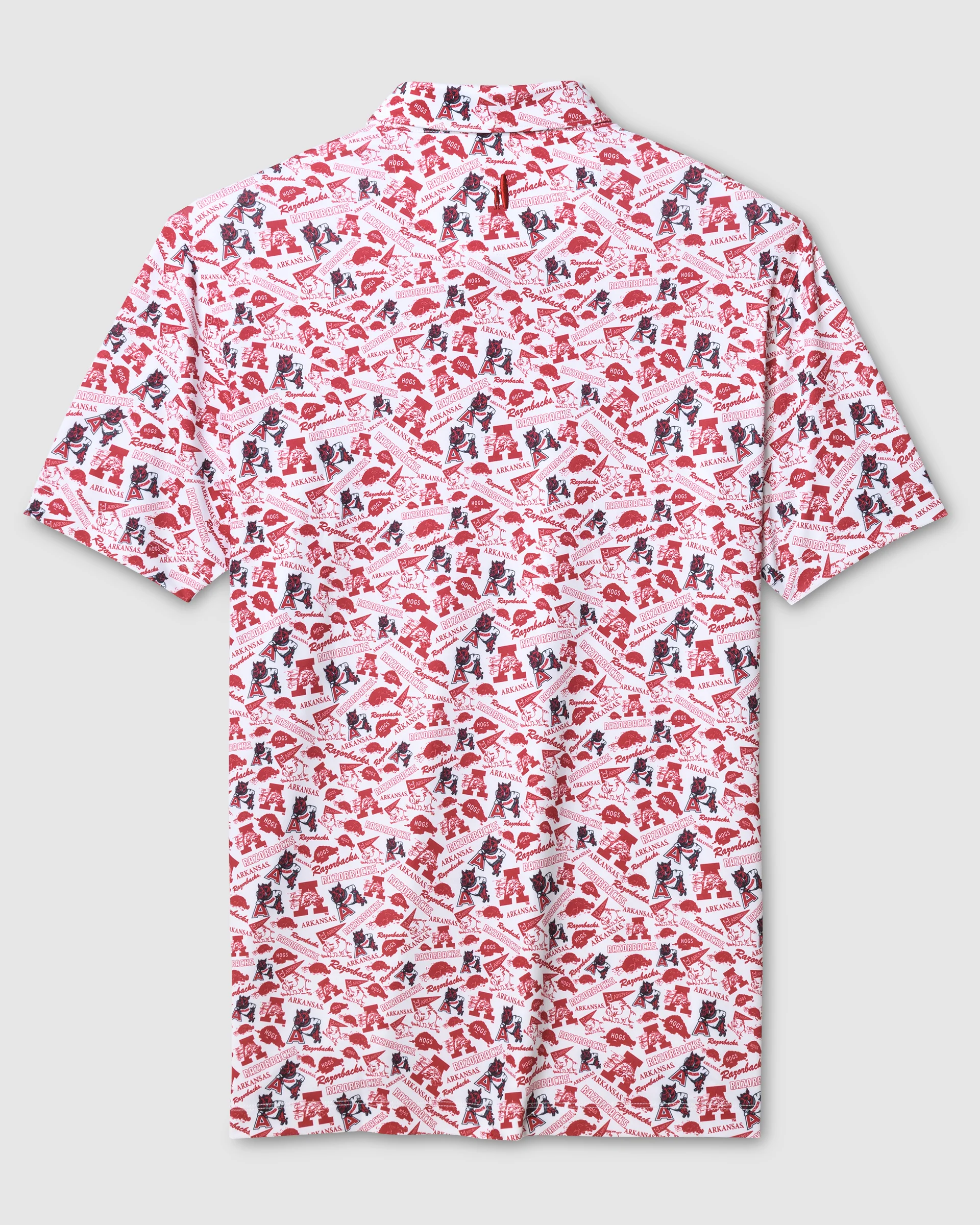 University of Arkansas Galvin Performance Jersey Printed Polo - Image 2