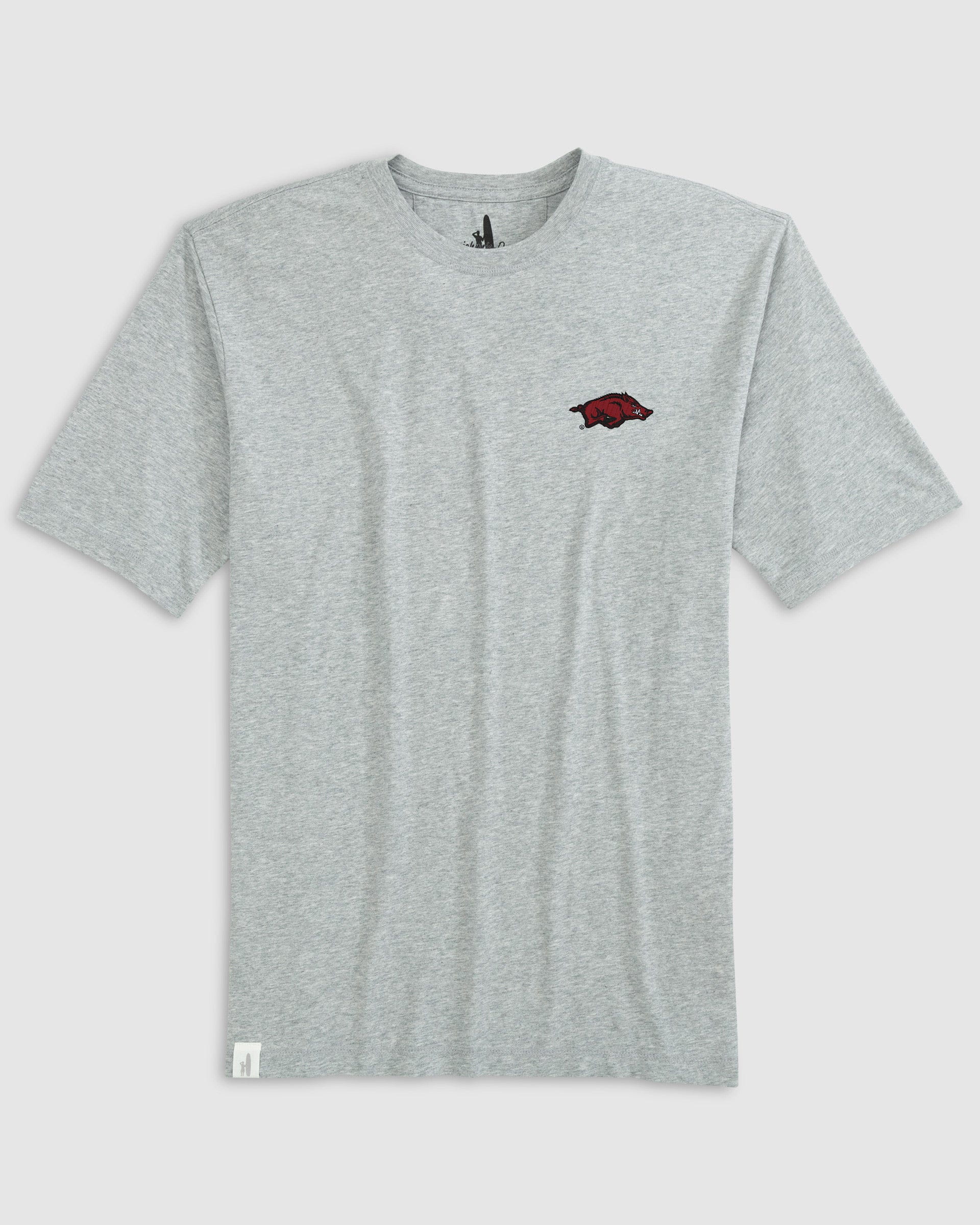 University of Arkansas Heathered Spencer Cotton T-Shirt - Image 4