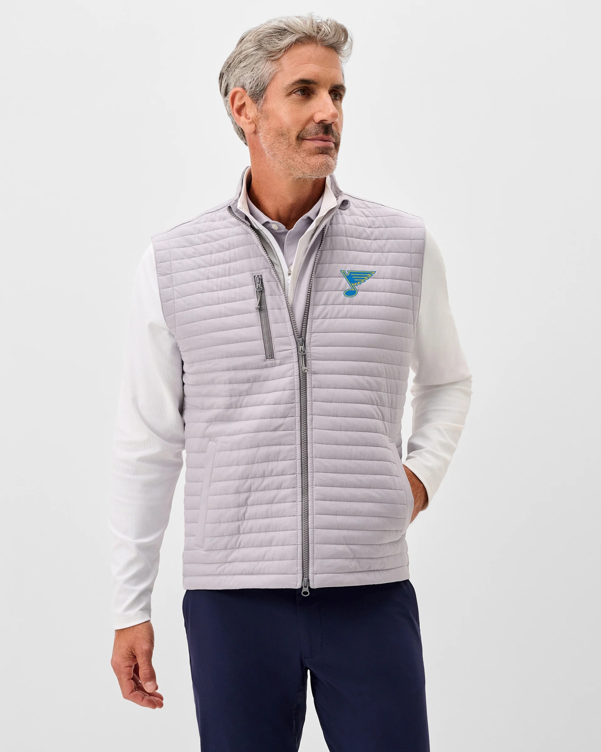St. Louis Blues Crosswind Quilted Performance Vest - Image 13