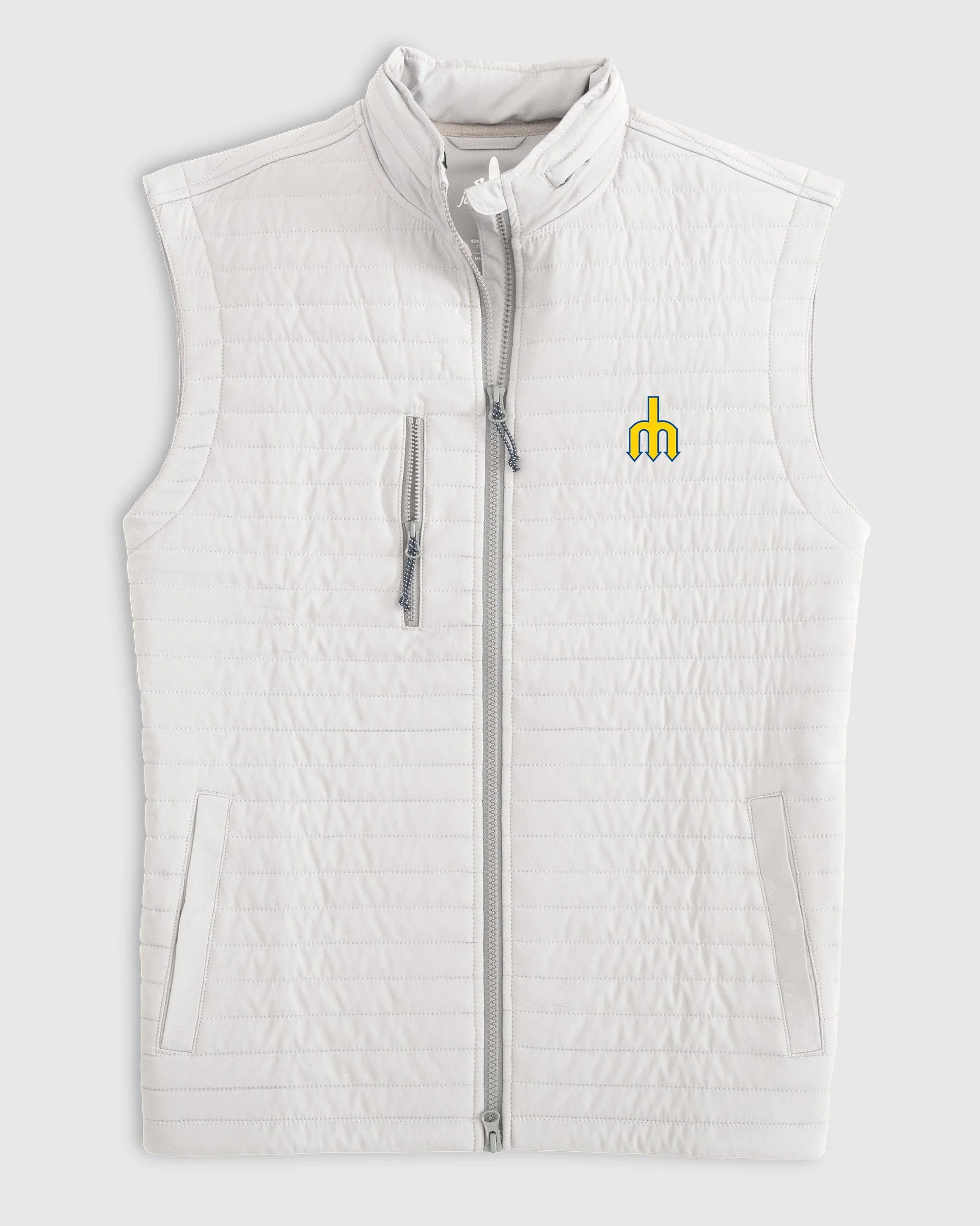 Seattle Mariners Crosswind Quilted Performance Vest - Cooperstown Logo - Image 2