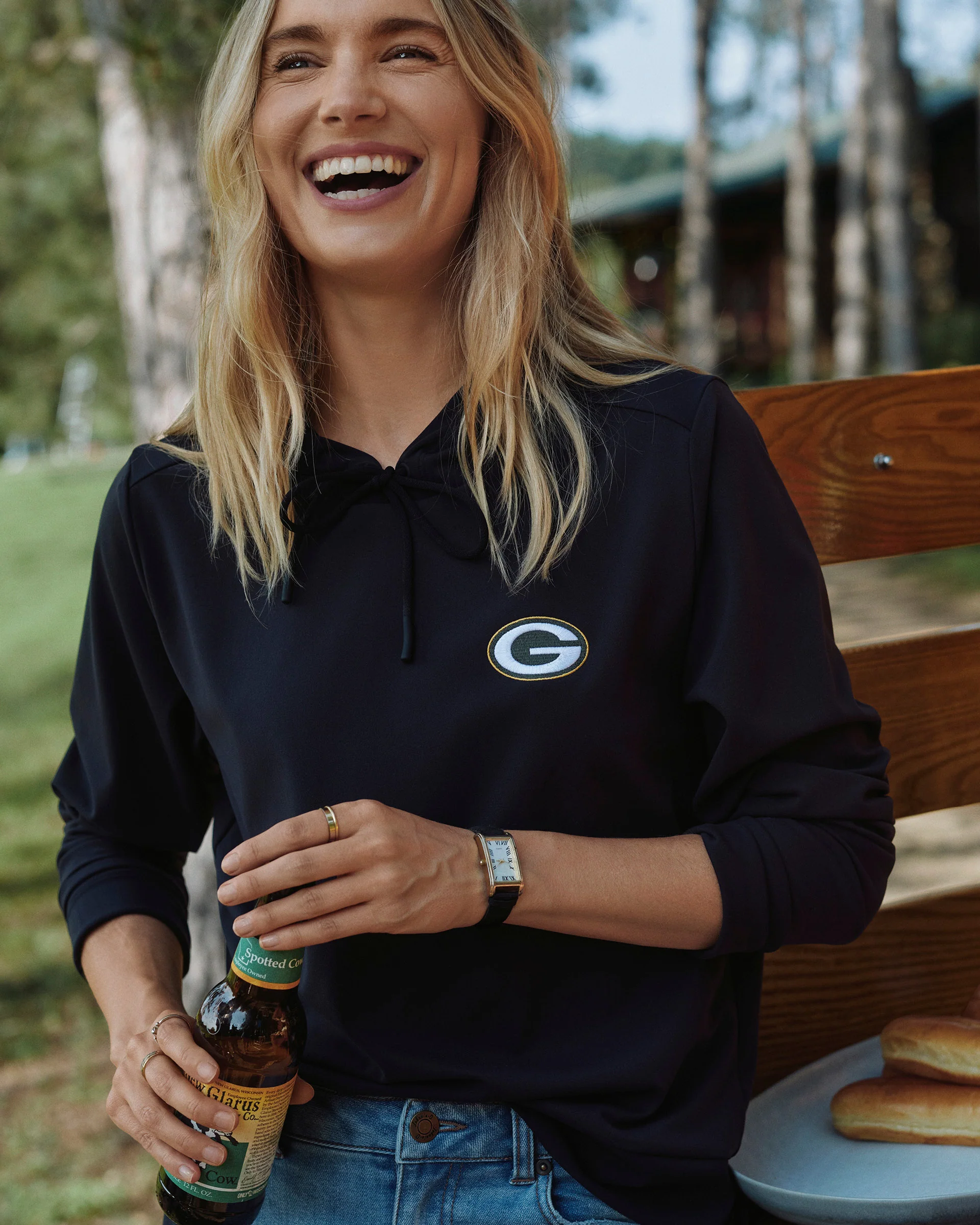 Women's Green Bay Packers Nalla Performance Hoodie - Image 3