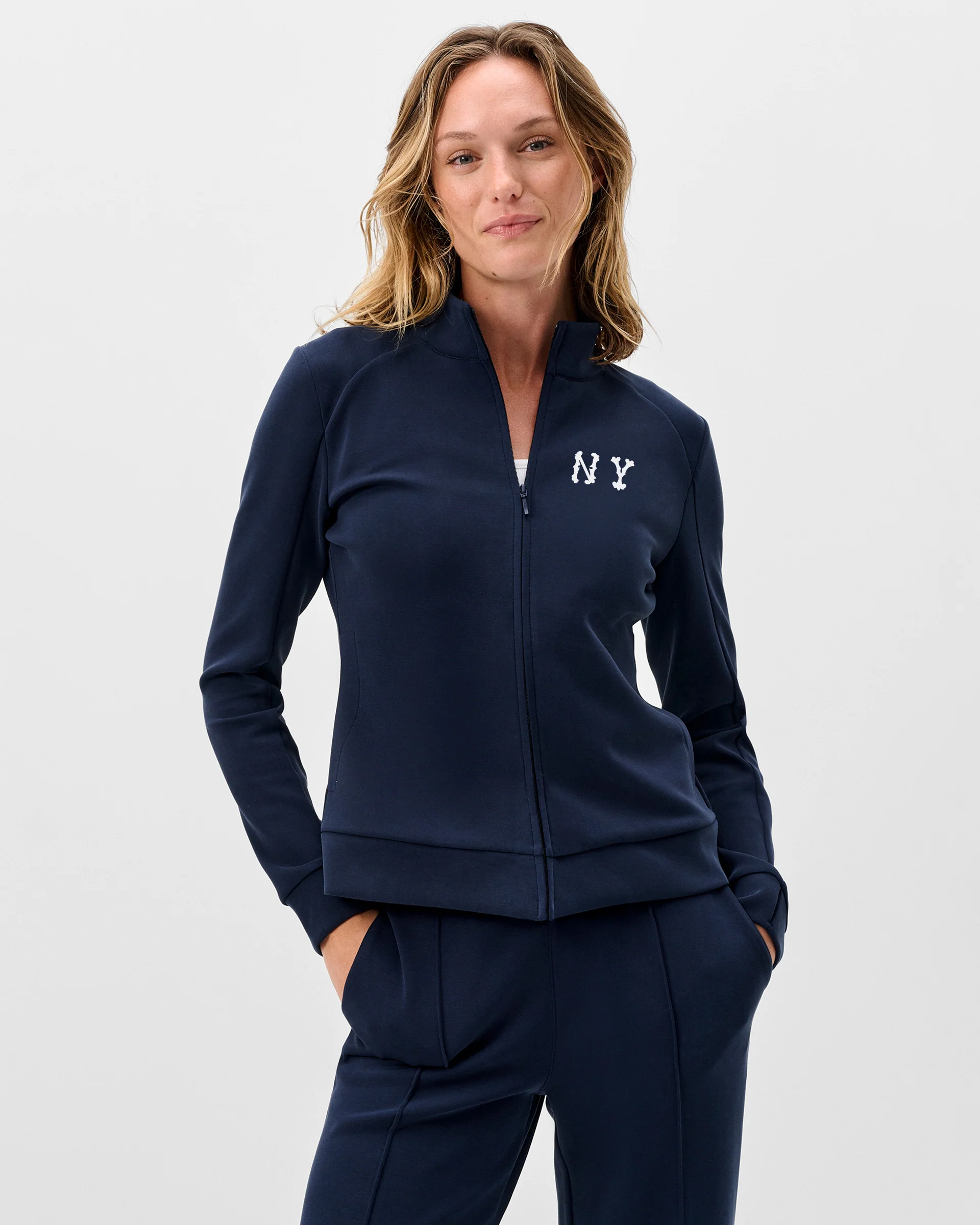 Women's New York Yankees Pipa Performance Jacket- Cooperstown Logo - Image 2