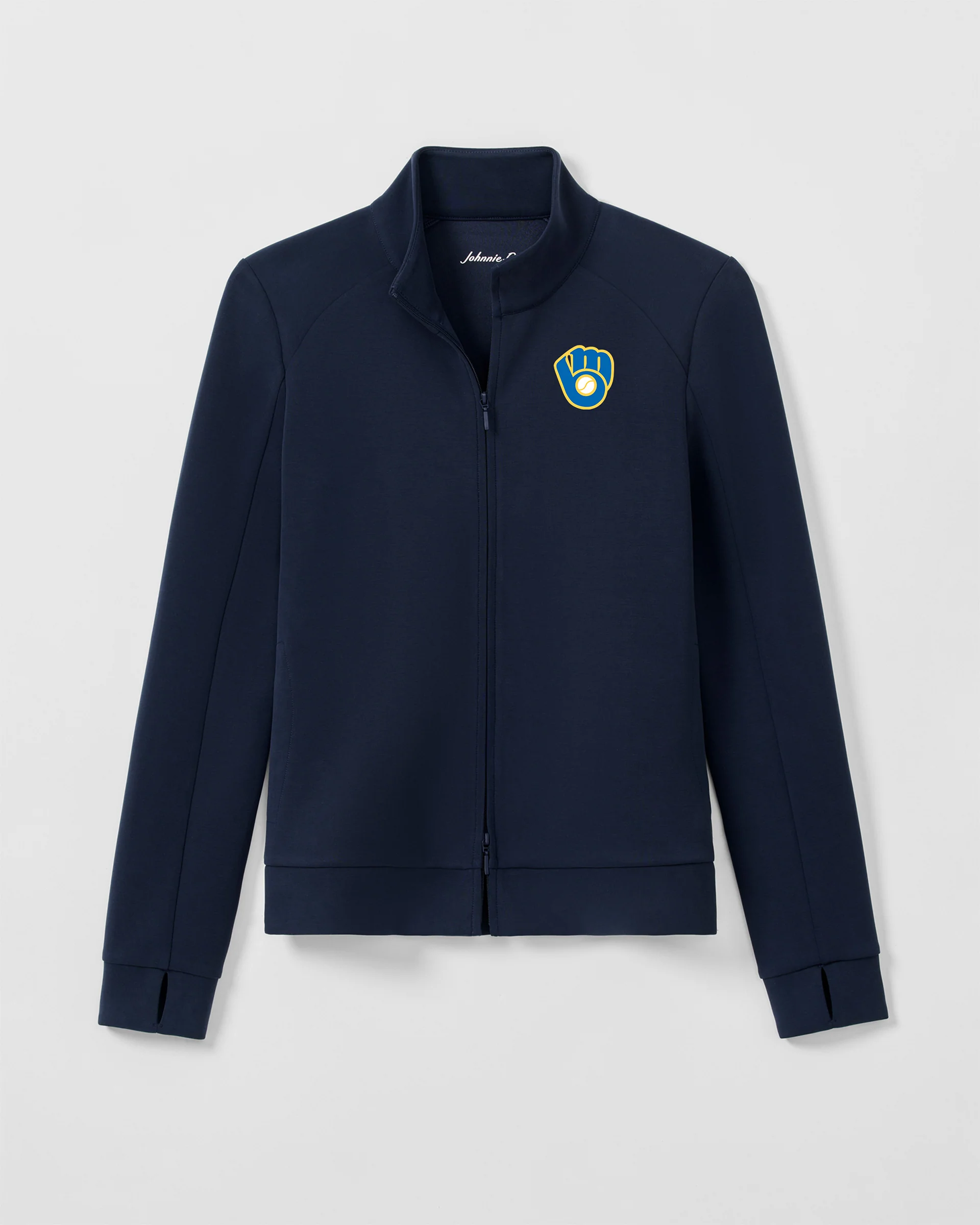 Women's Milwaukee Brewers Pipa Performance Jacket - Cooperstown Logo - Image 2