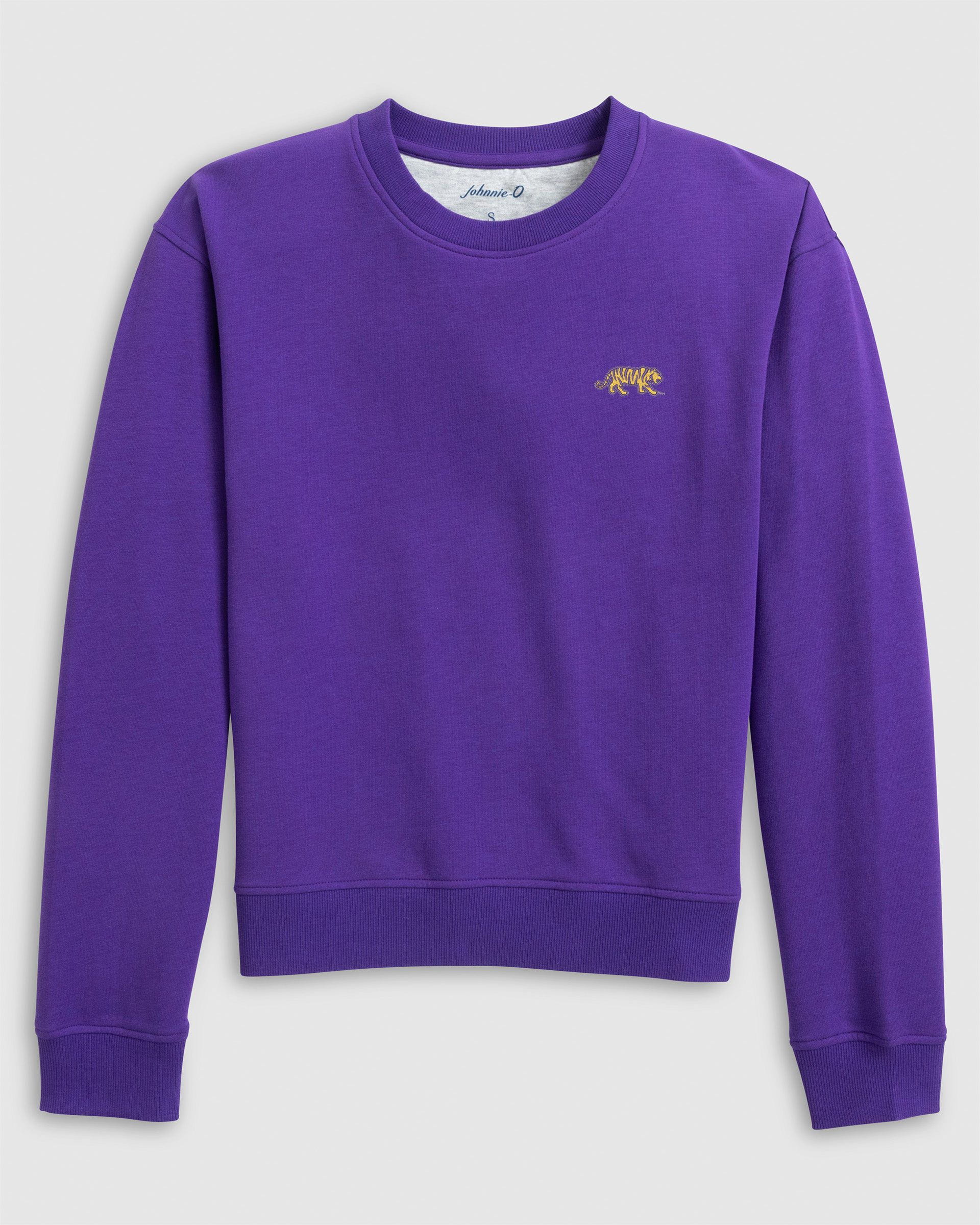 Women's Louisiana State Penny Crewneck Sweatshirt - Mike The Tiger Logo