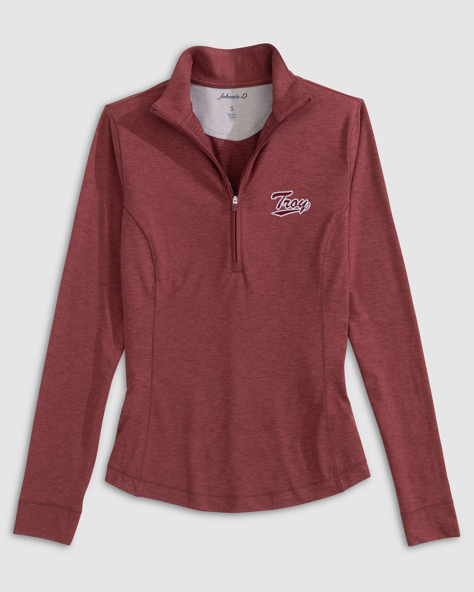 Women's Troy Susie Performance 1/4 Zip- Script Logo - Image 3