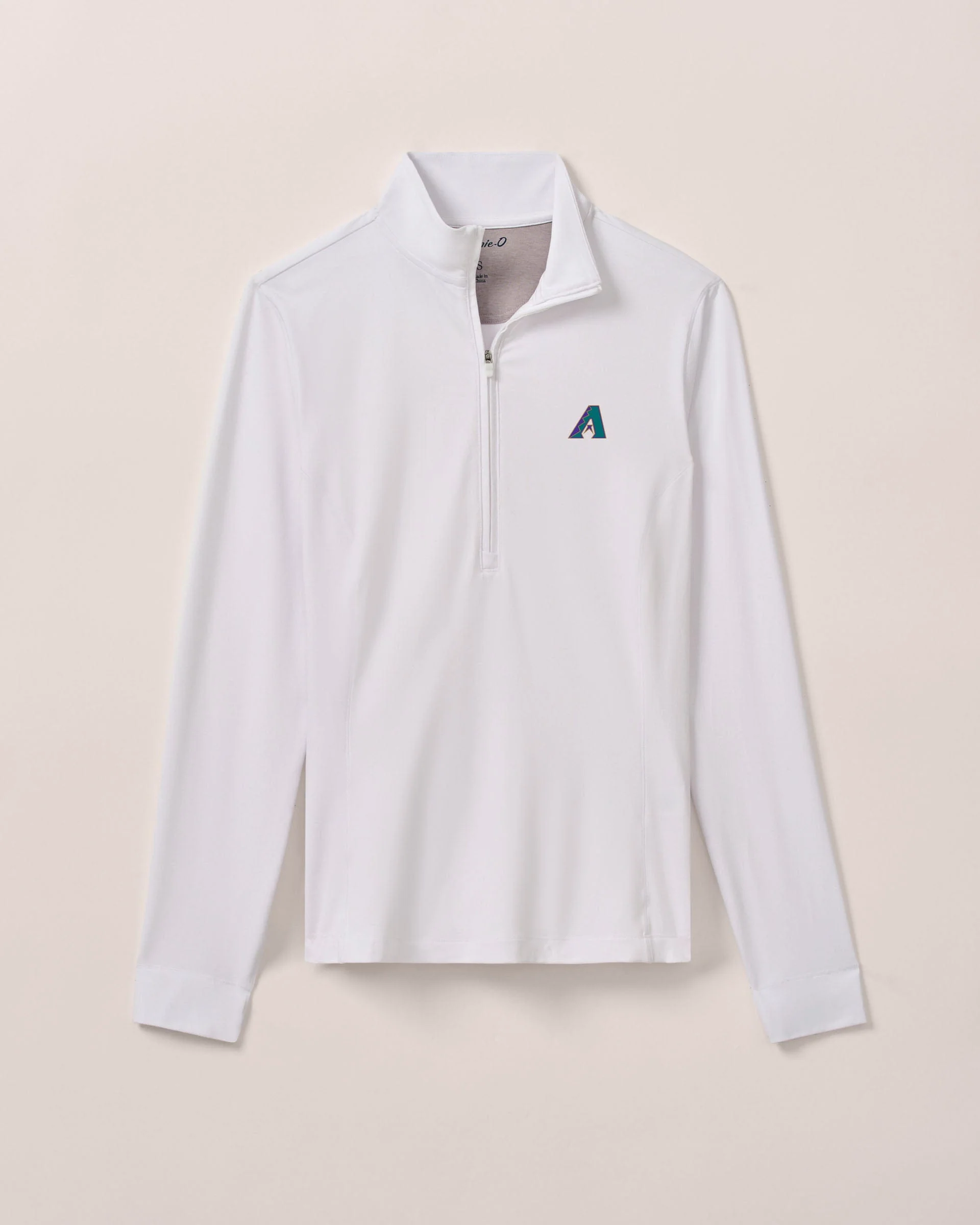 Women's Arizona Diamondbacks Susie Performance 1/4 Zip - Cooperstown Logo - Image 3