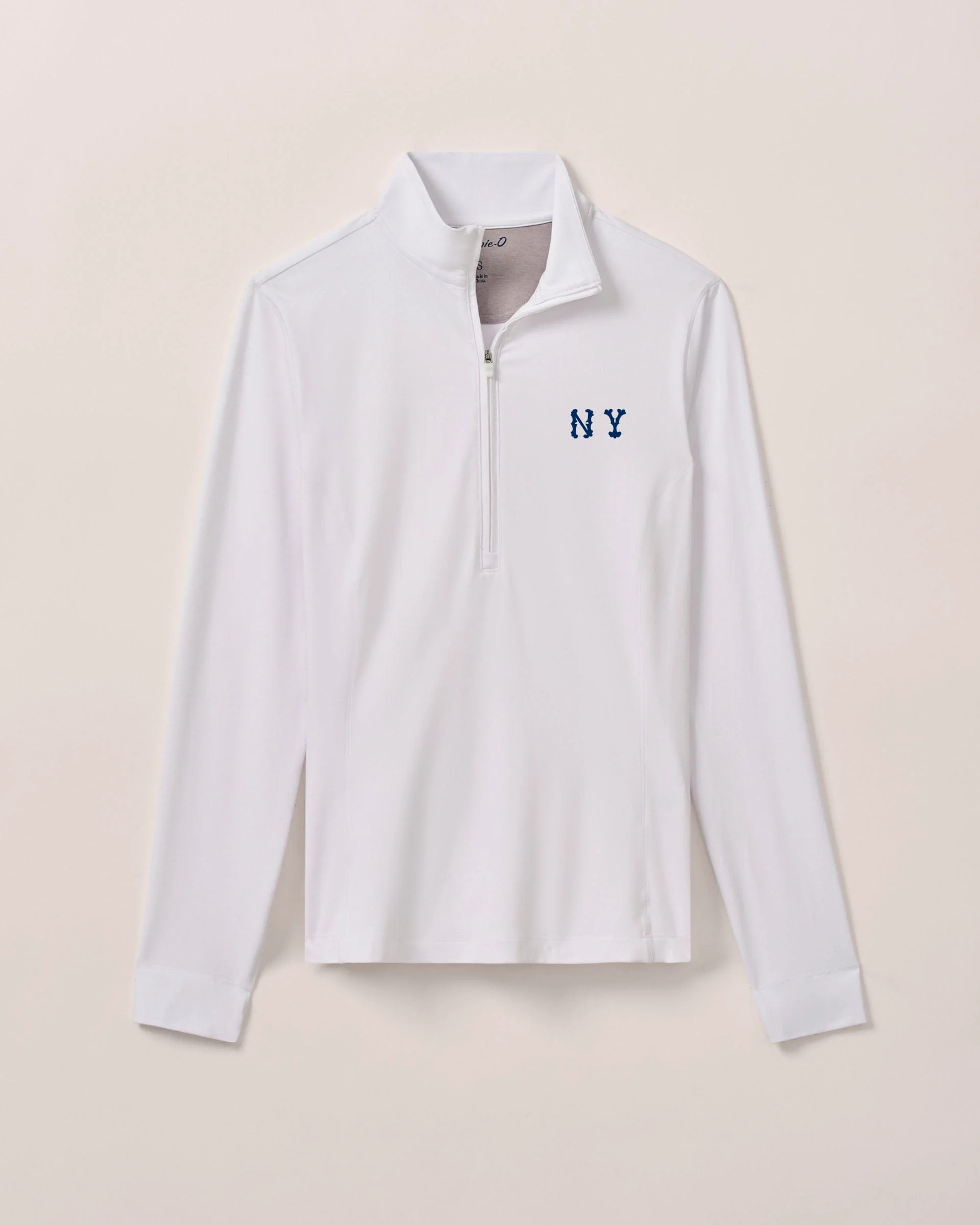Women's New York Yankees Susie Performance 1/4 Zip - Cooperstown Logo - Image 2