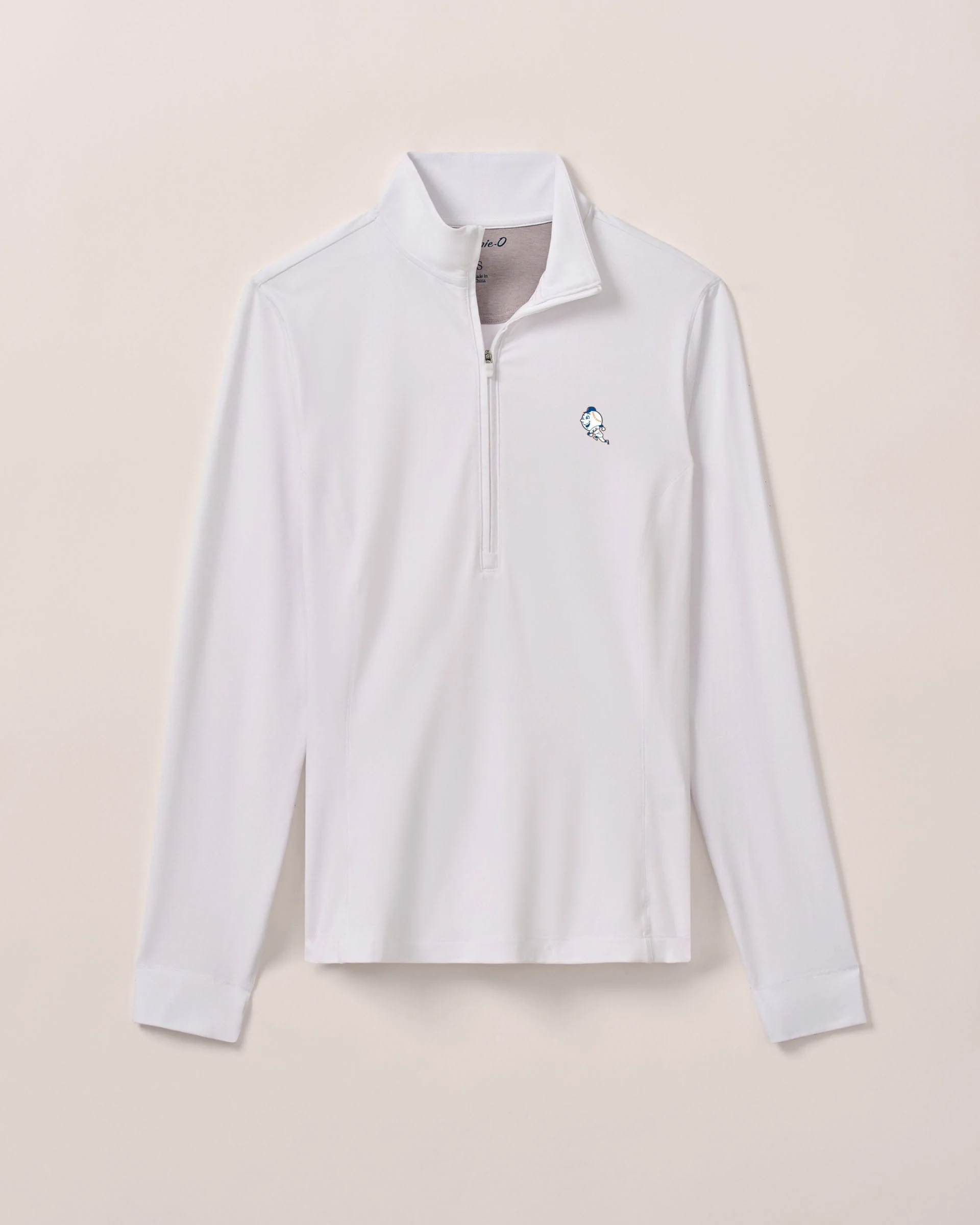 Women's New York Mets Susie Performance 1/4 Zip - Cooperstown Logo - Image 2