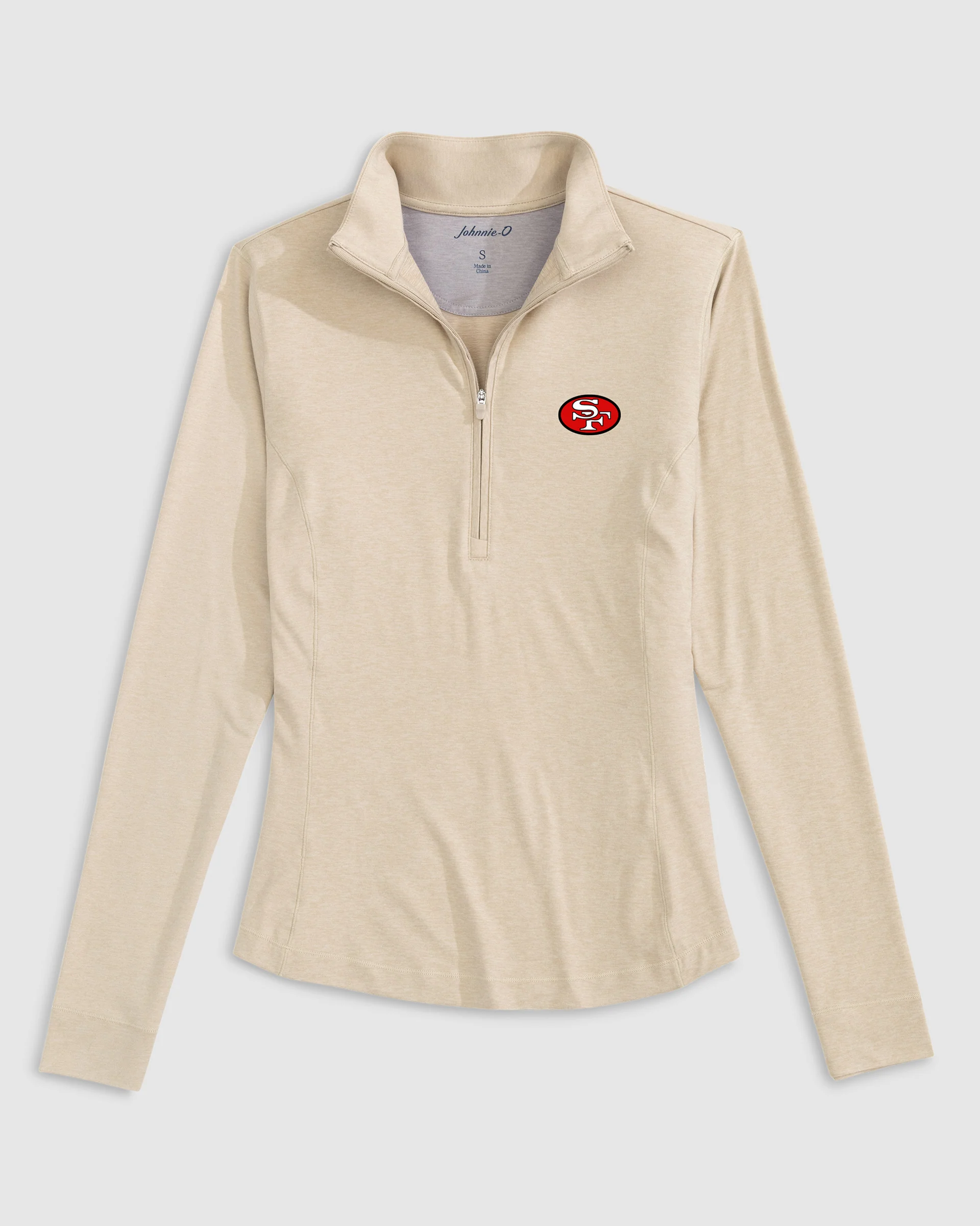 Women's San Francisco 49ers Susie Performance 1/4 Zip - Classic Logo - Image 3