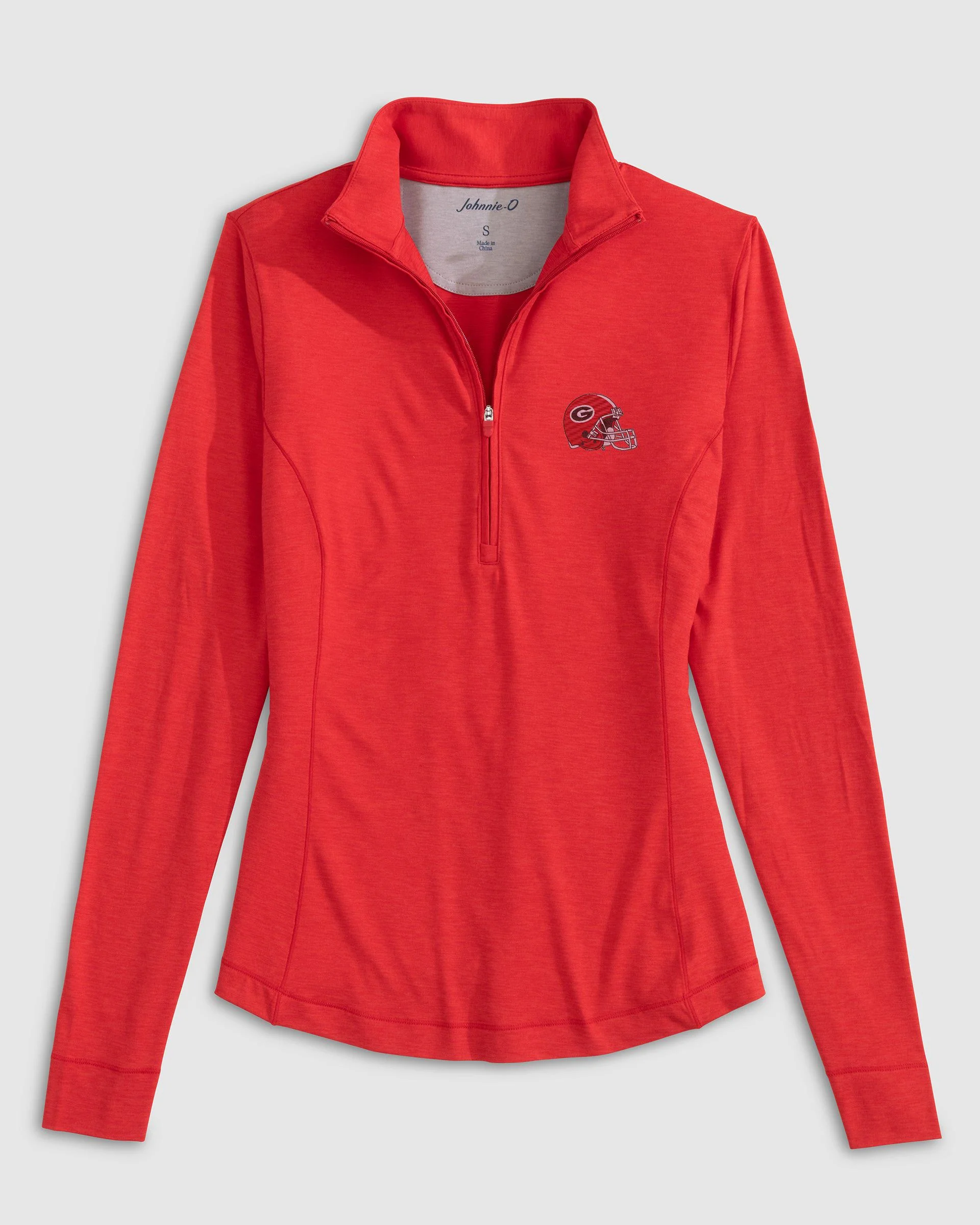 Women's Georgia Susie Performance 1/4 Zip - Helmet Logo - Image 2