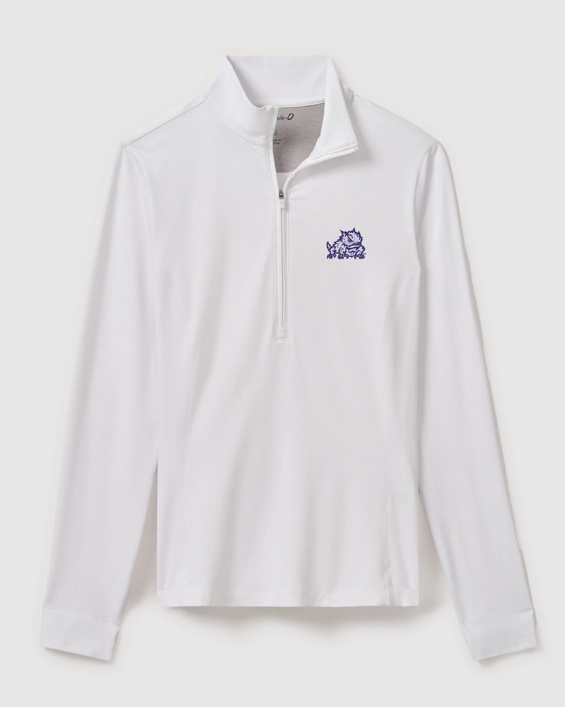 Women's Texas Christian Susie Performance 1/4 Zip - Horned Frog Logo