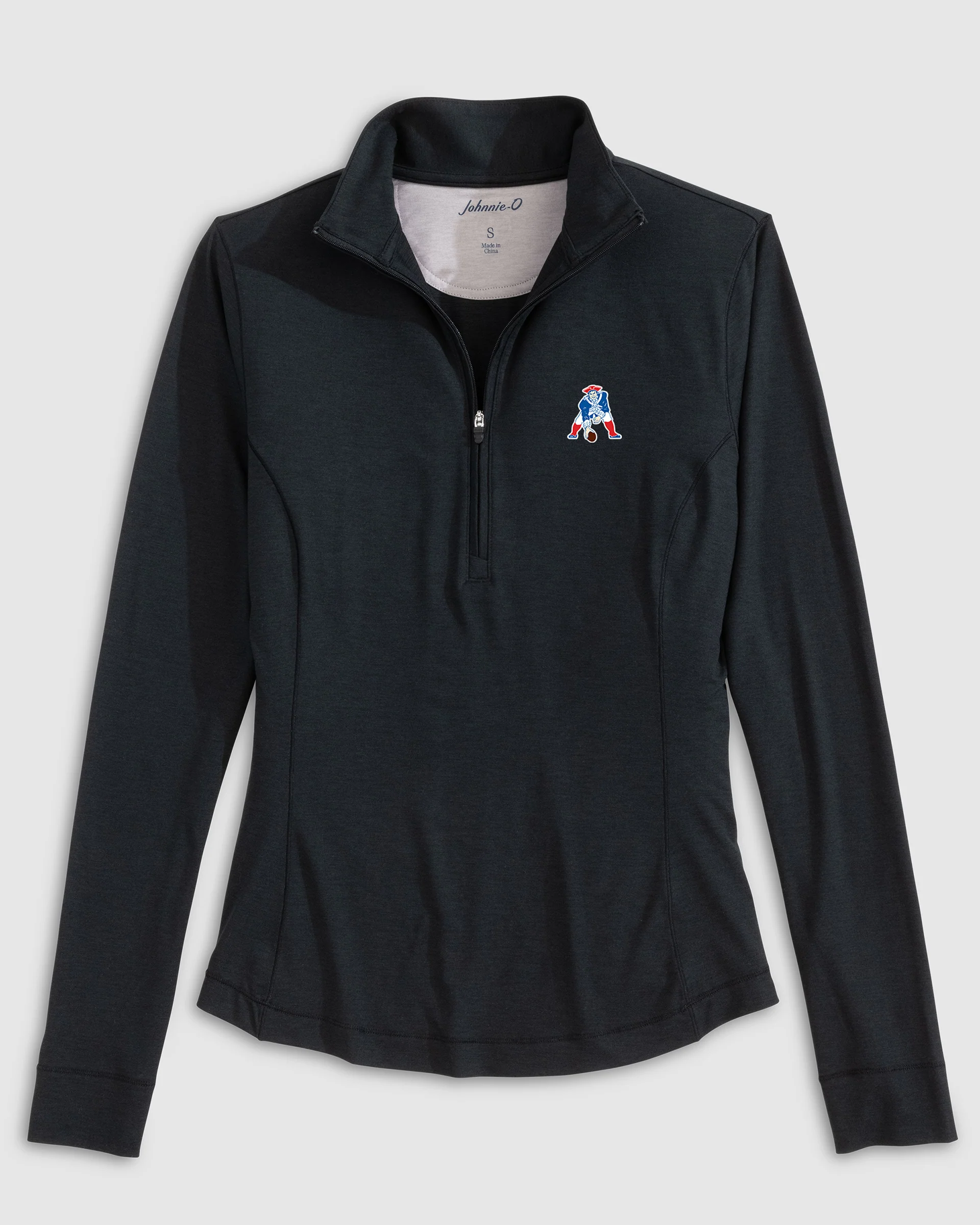 Women's New England Patriots Susie Performance 1/4 Zip - Classic Logo - Image 2
