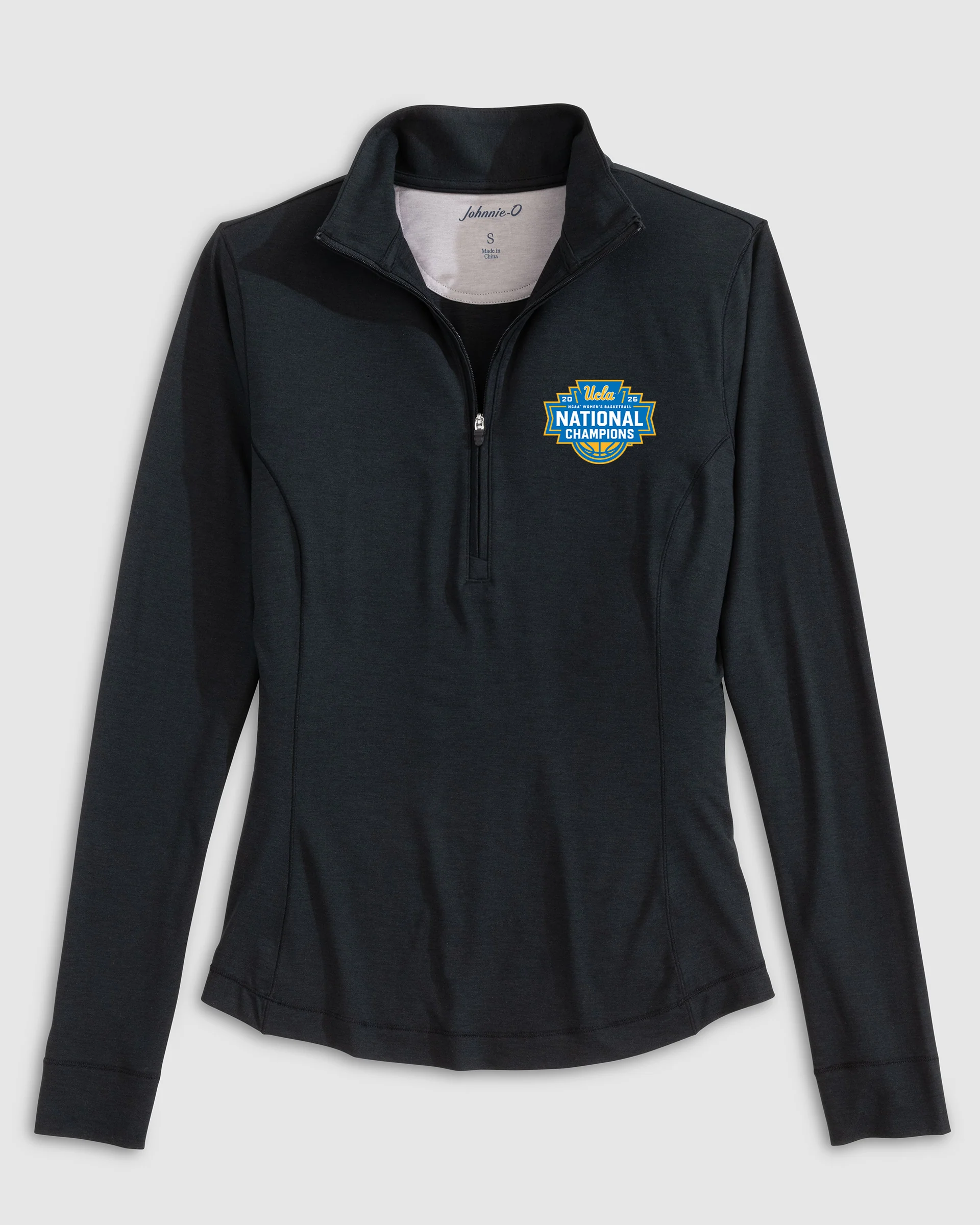 Women's UCLA Susie Performance 1/4 Zip - 2026 Women's College Basketball Champions Logo