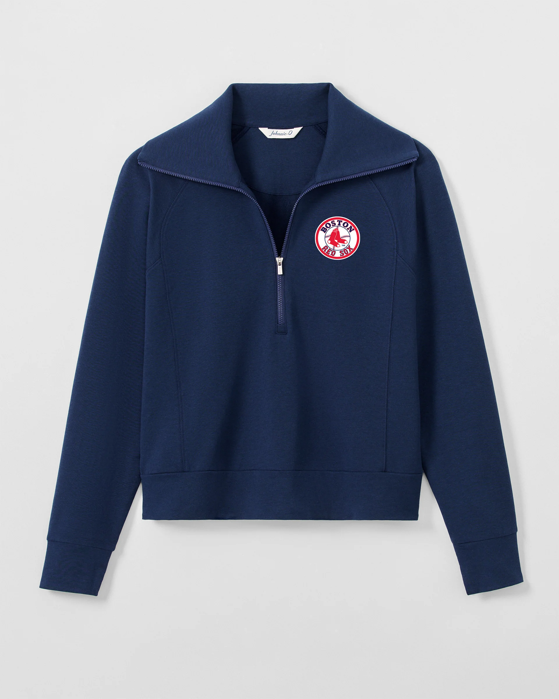 Women's Boston Red Sox Eliza Half Zip - Cooperstown Logo